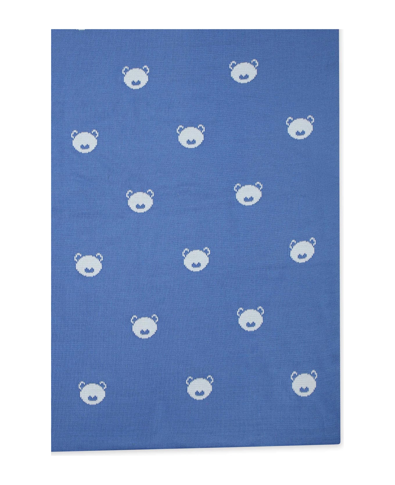 Little Bear Blue Blanket For Babyboy With Bear - Light Blue