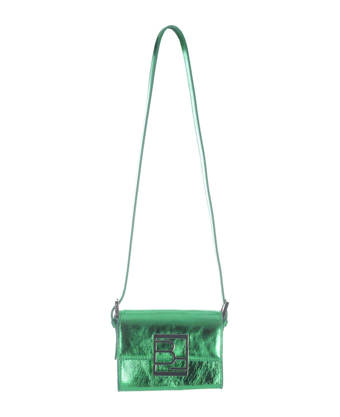 BY FAR Mini Bag By Far "fran" In Metallic Leather - Verde