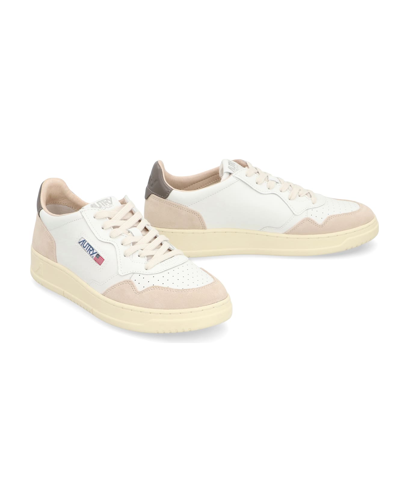 Autry Medalist Leather Low-top Sneakers - White