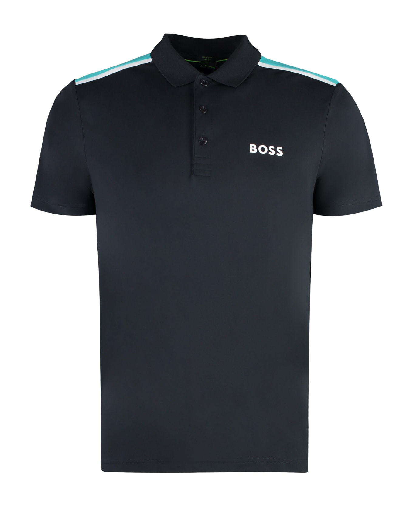 Hugo Boss Techno Jersey Polo Shirt - BLUE ポロシャツ