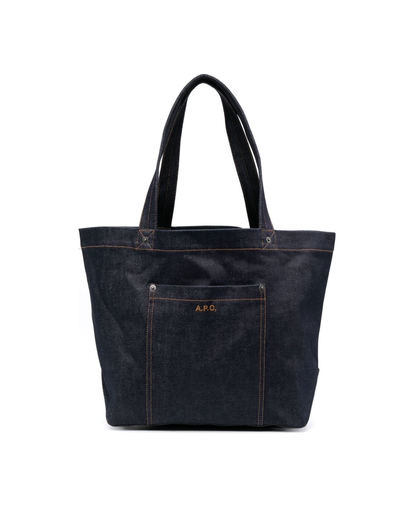 A.P.C. Thiais Shopping Bag - BLUE