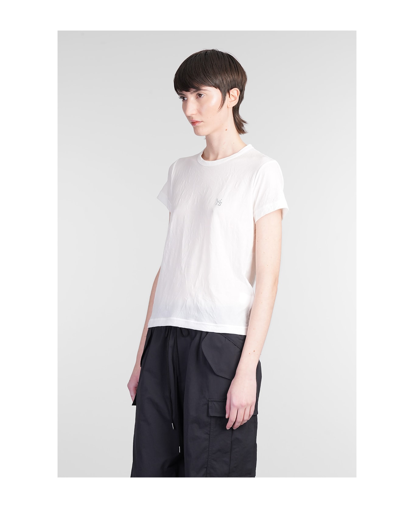 Yohji Yamamoto T-shirt In White Nylon - white