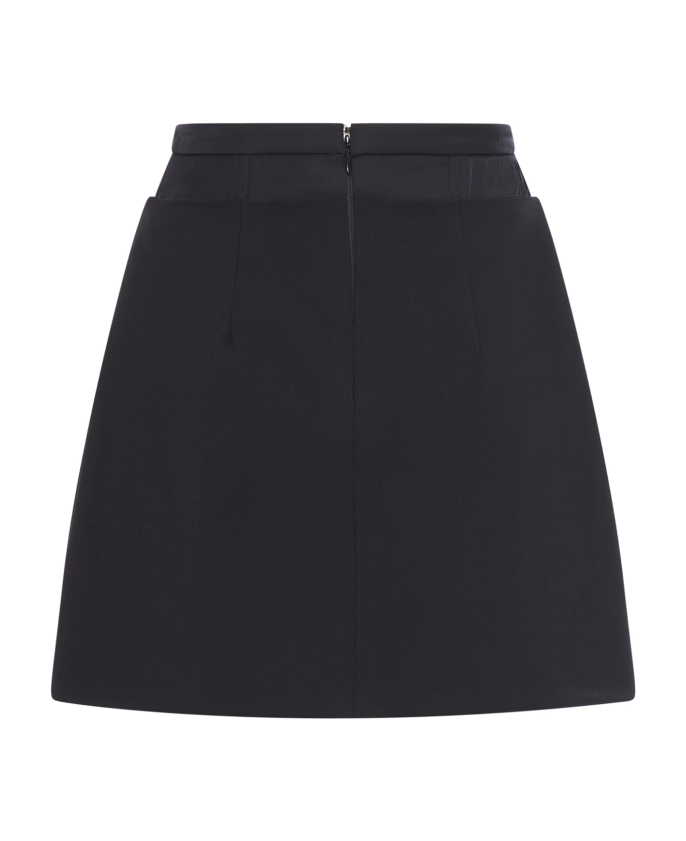Del Core Corset Waist Miniskirt - Black