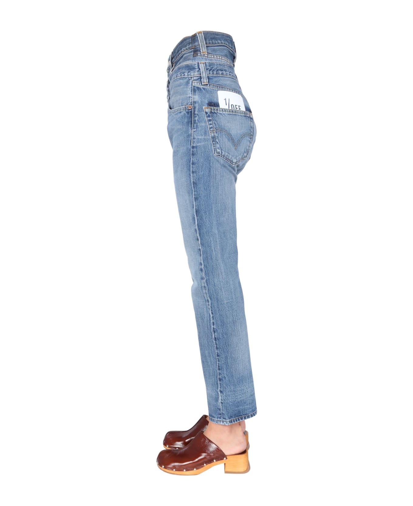 1/OFF Double Waisted Jeans - DENIM