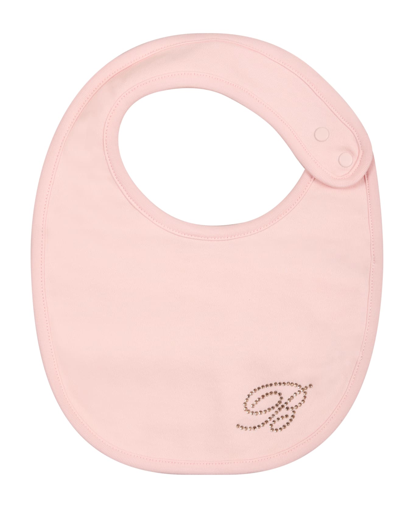 Blumarine Pink Set For Baby Girl With Logo - Pink