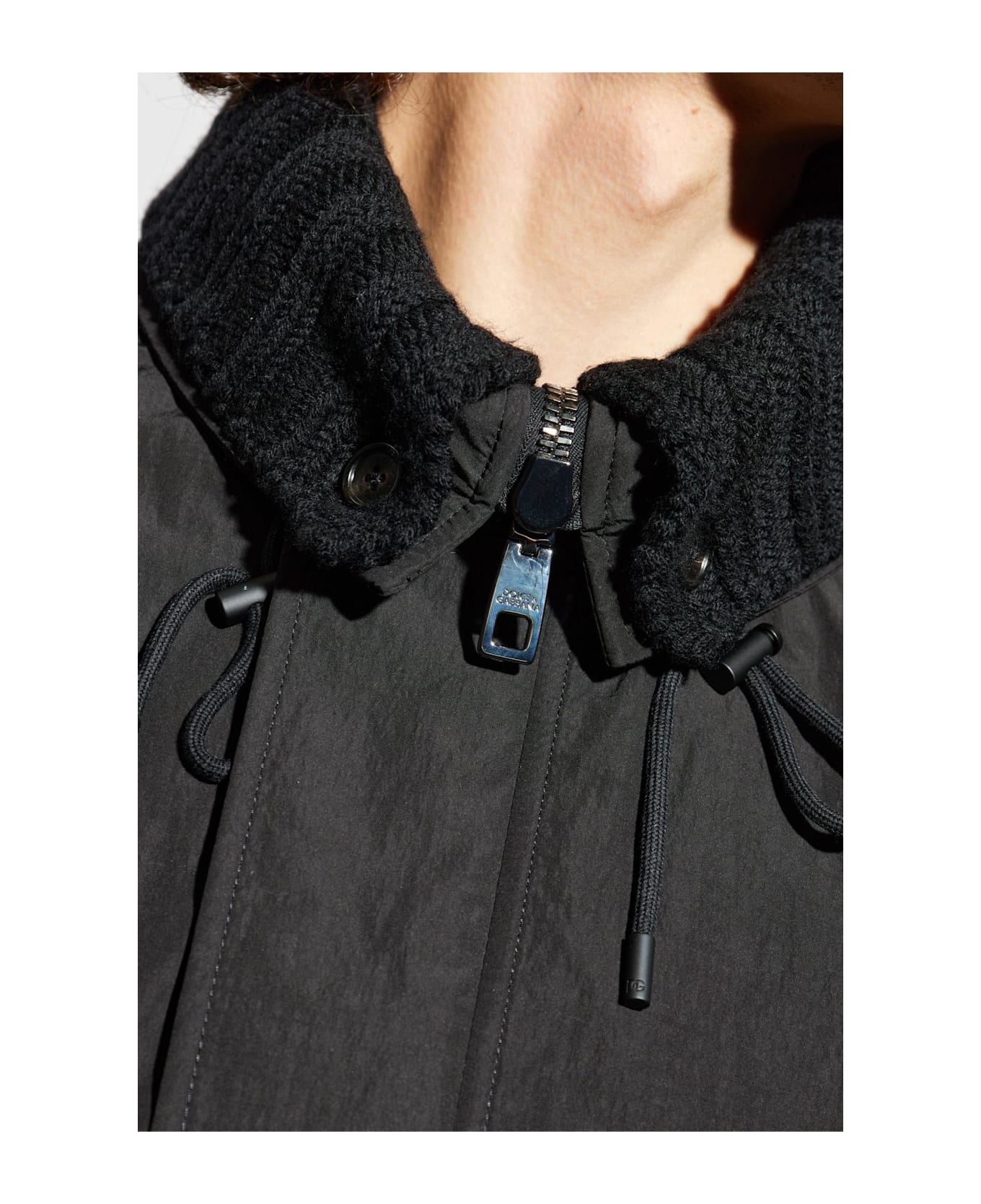 Dolce 
Gabbana Insulated Parka With Hood - Nero