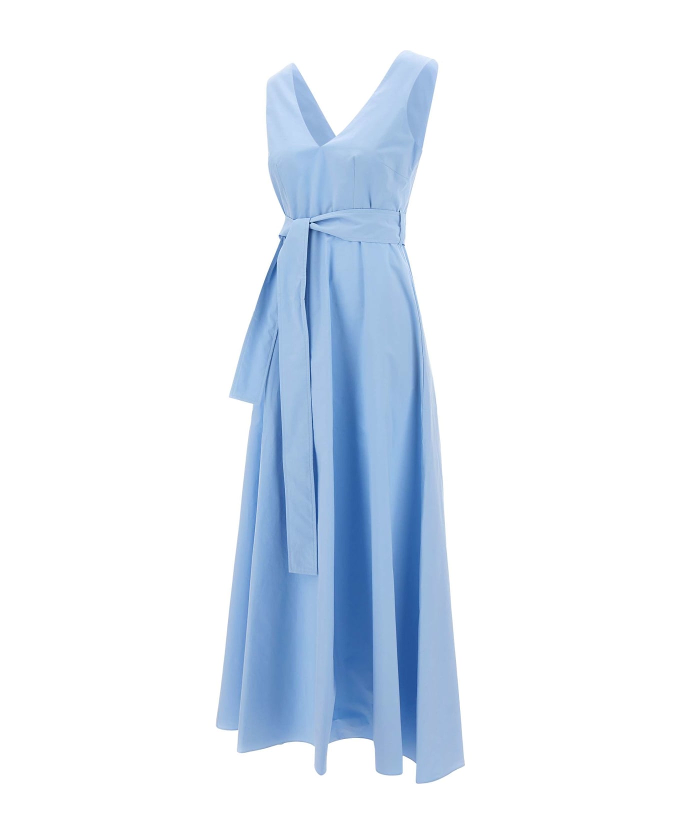 Parosh "canyox24" Cotton Dress - LIGHT BLUE