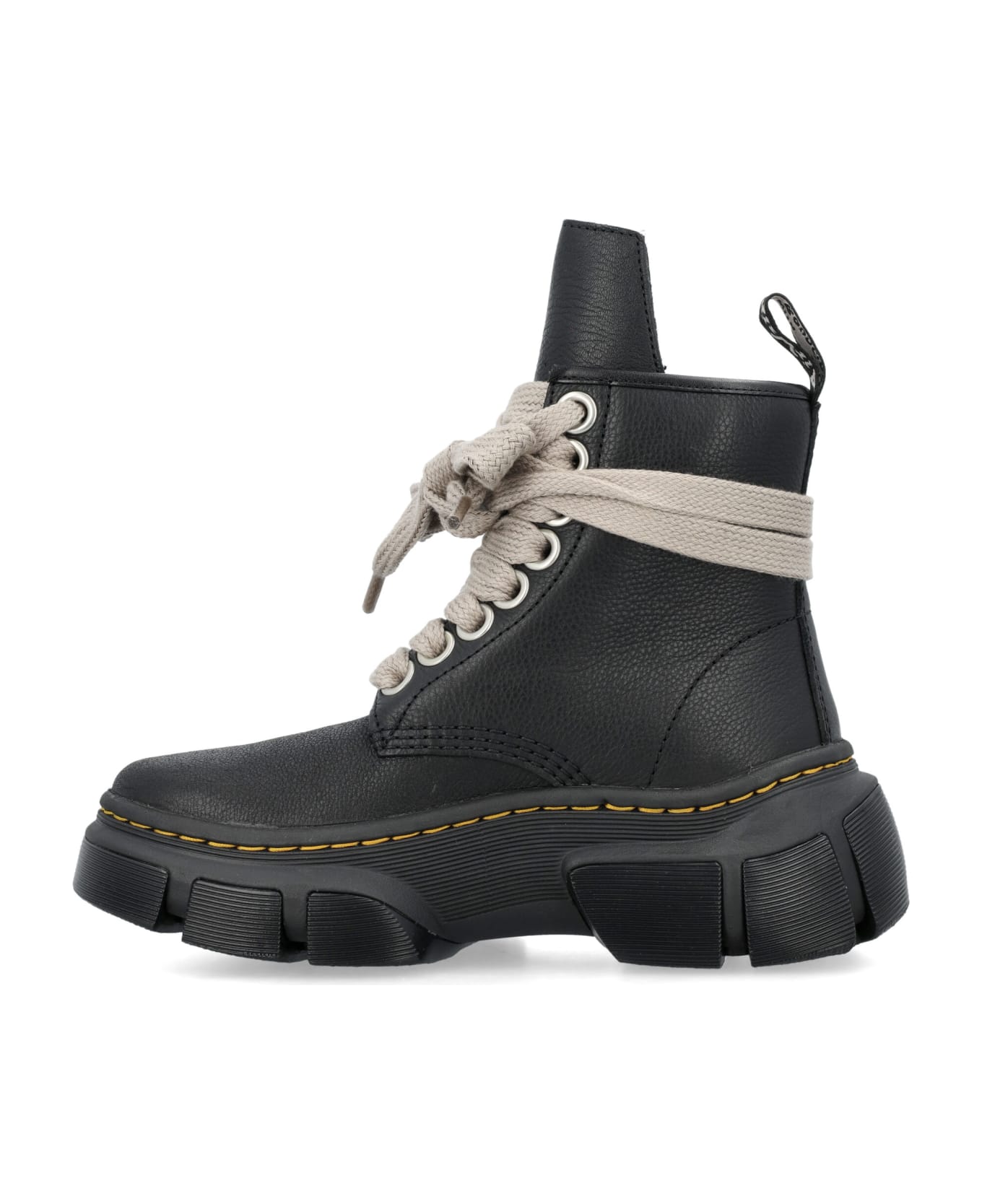 Rick Owens x Dr. Martens 1460 Leather Dmxl Platform Jumbo Lace Up Boots - BLACK