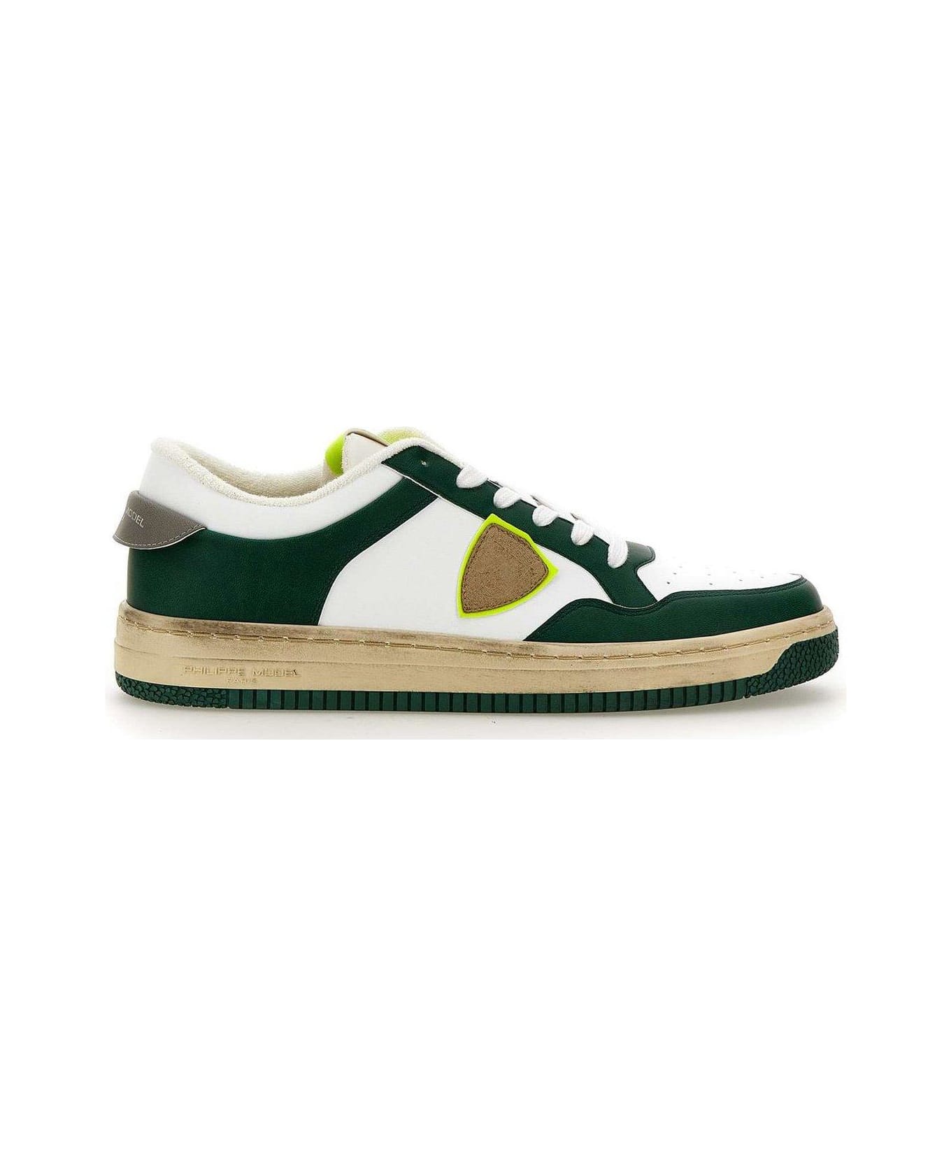 Philippe Model Lyon Lace-up Sneakers - Green