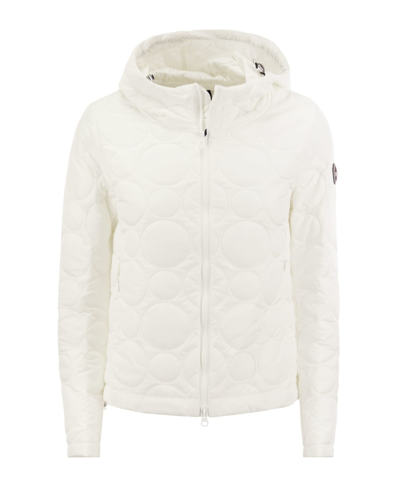 Colmar Hoop - Jacket With Hood And Circular Quilting Colmar - WHITE