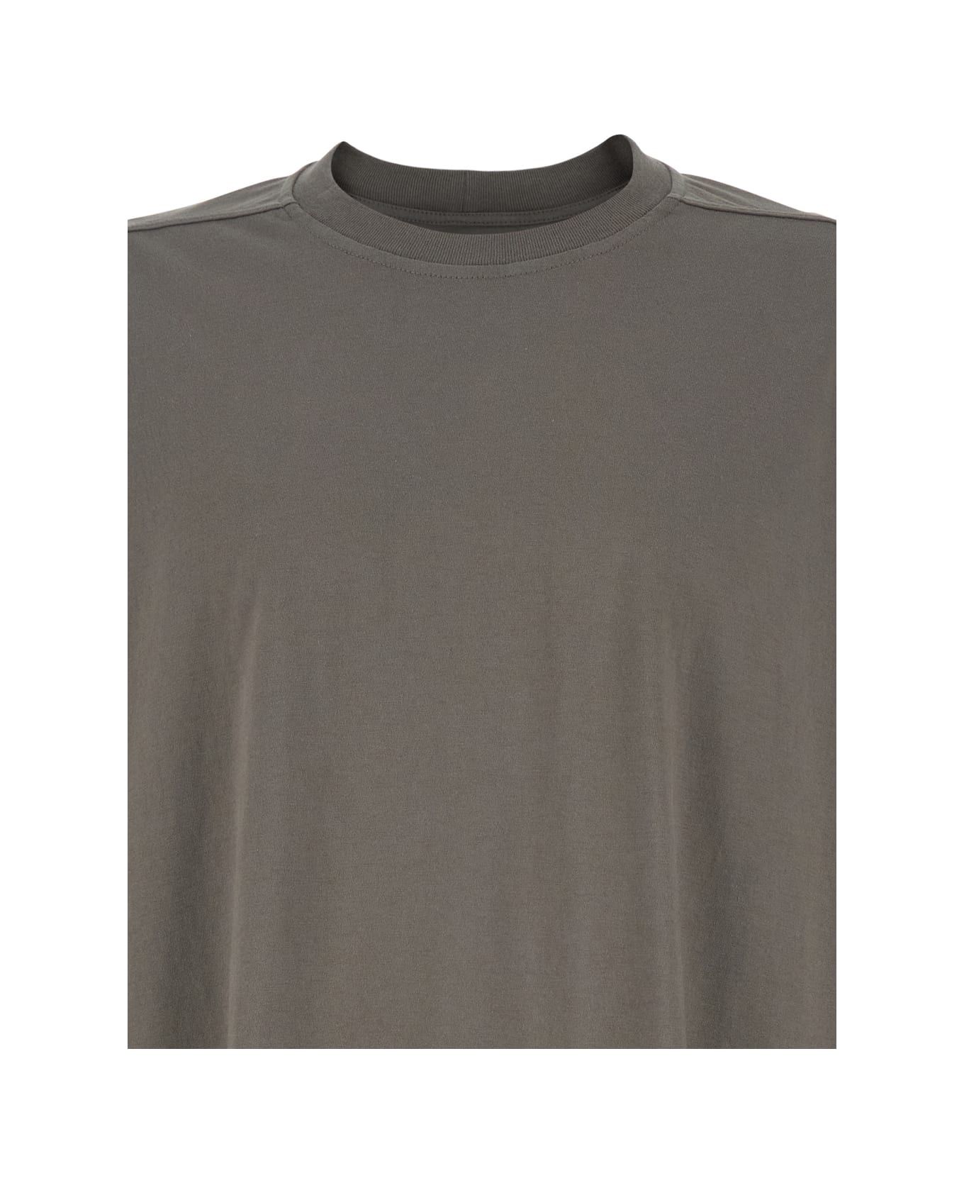 Rick Owens 'tommy T' Grey Oversized T-shirt In Cotton Man - Grey