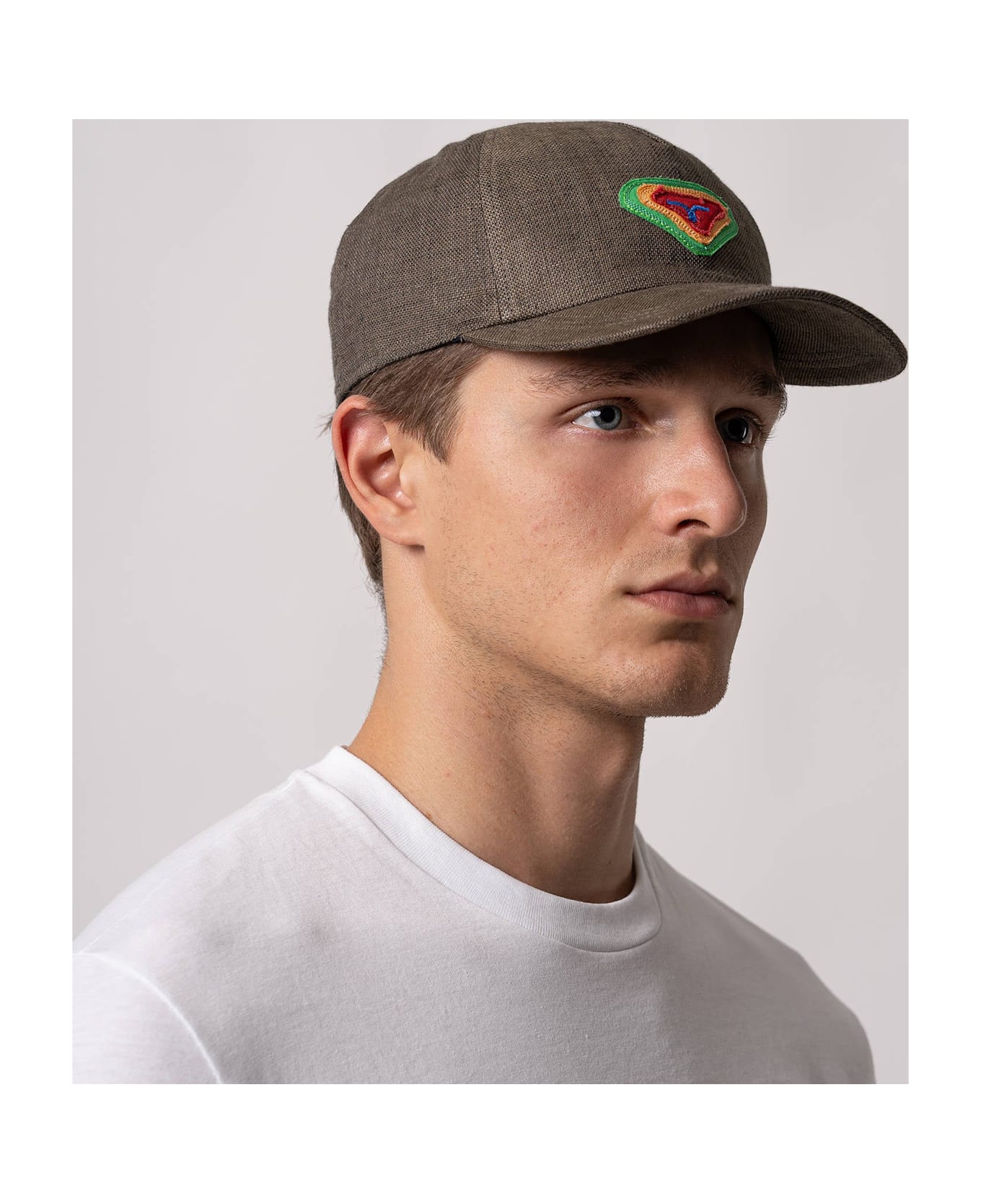Larusmiani Baseball Cap Pink Panther Hat - Olive