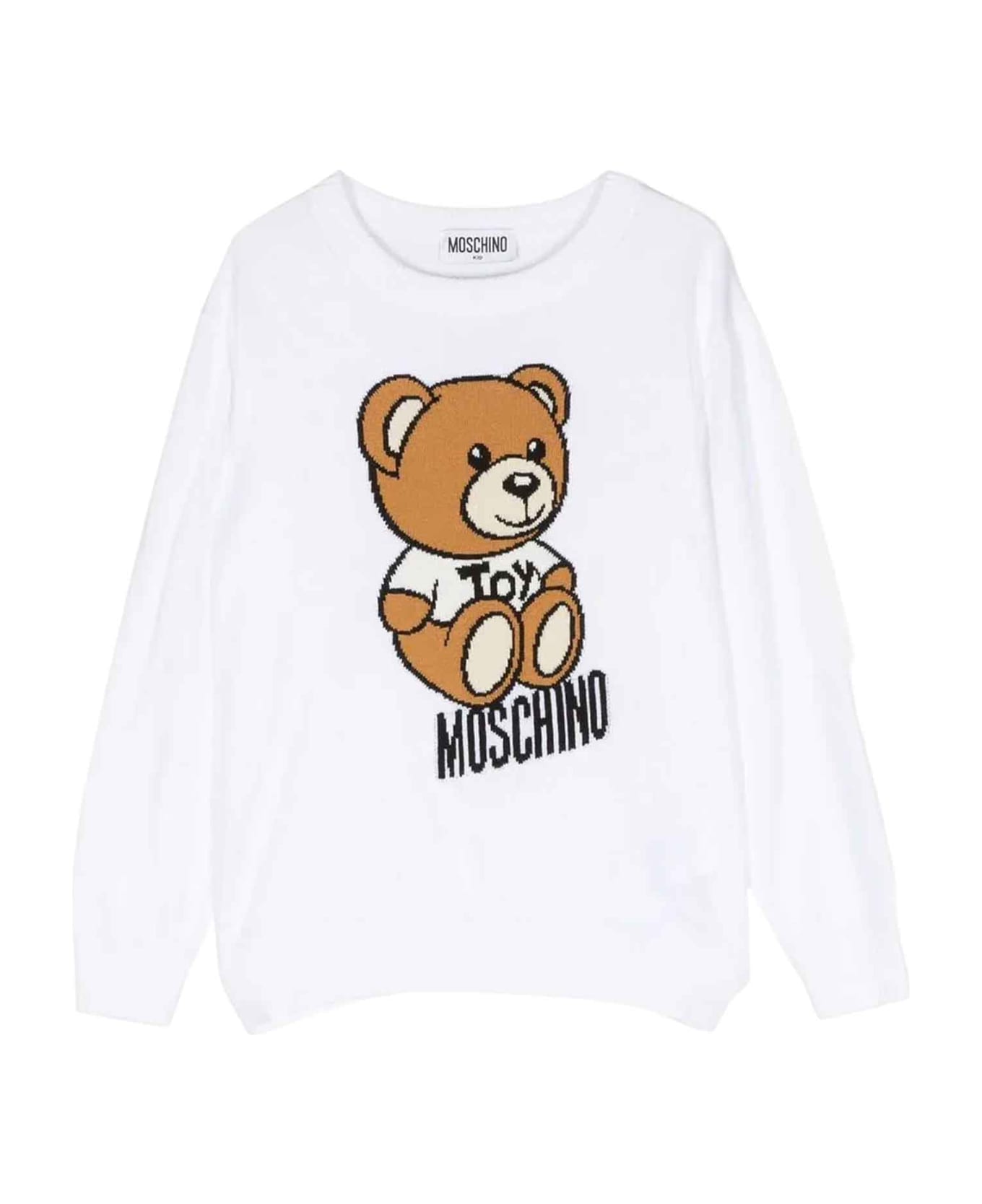 Moschino White Sweater Unisex - Bianco
