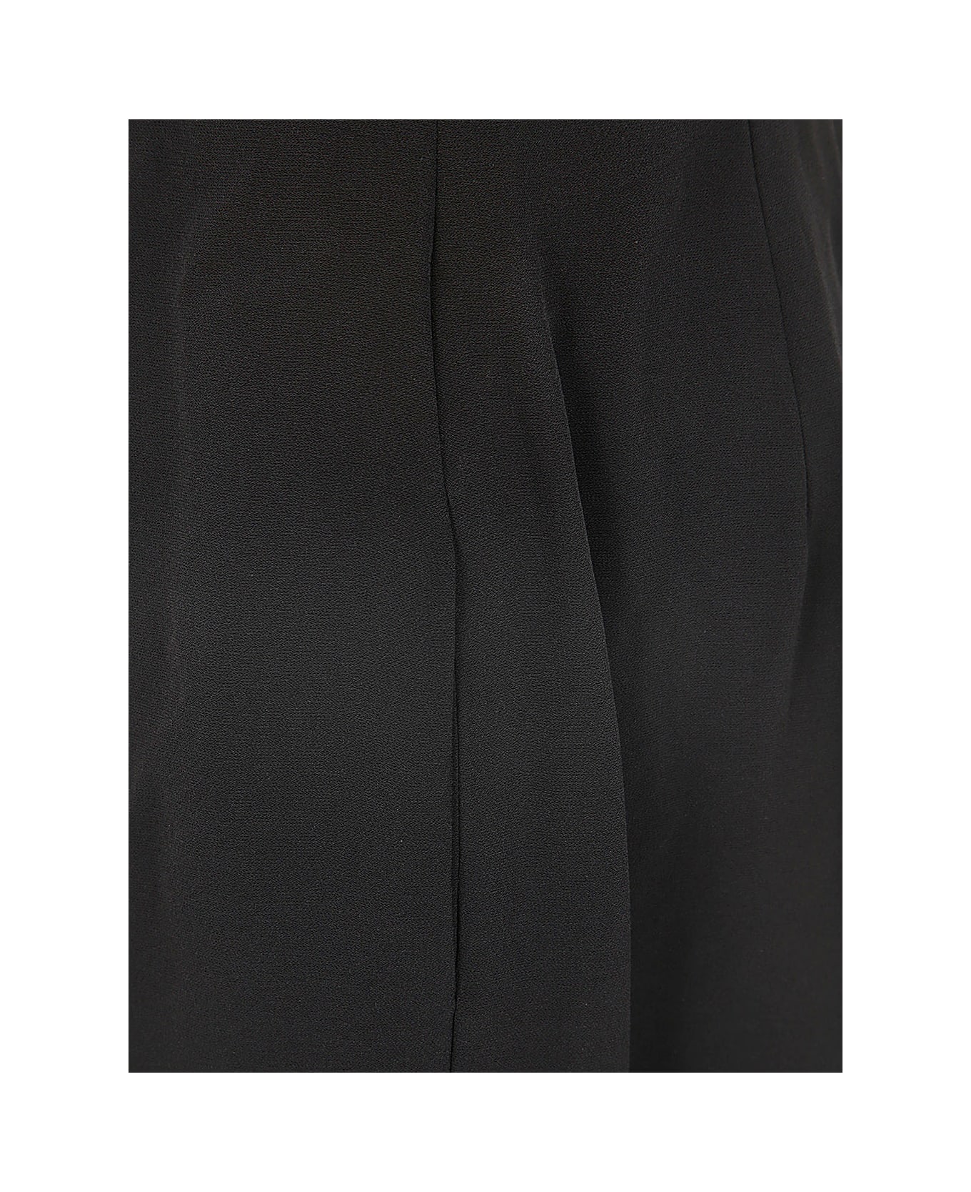 Balmain Open Neck Tailored Crepe Jumpsuit - Pa Noir