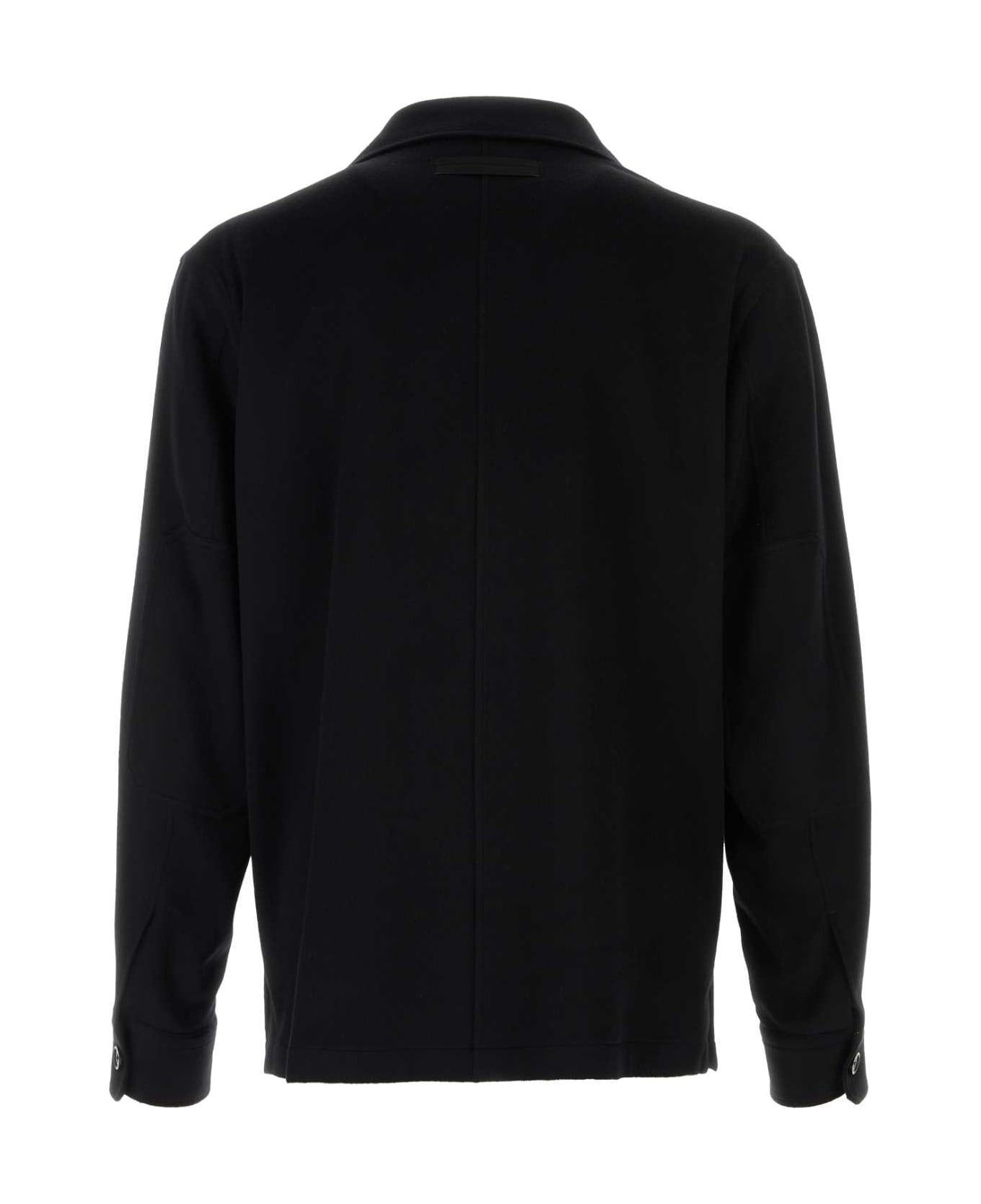 Zegna Black Cashmere Shirt - BLACK