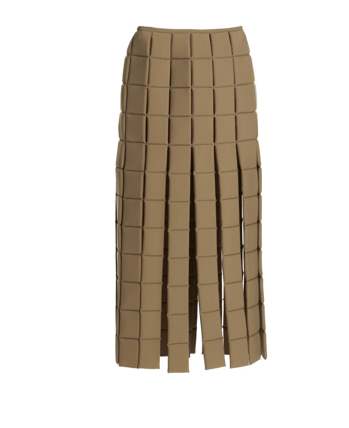 A.W.A.K.E. Mode Cut-out Padded Skirt - Beige スカート