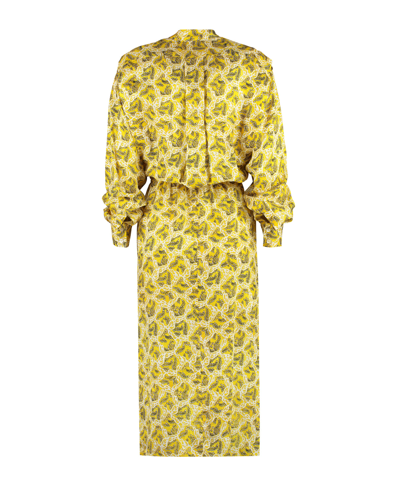 Isabel Marant Lokeya Printed Dress - Yellow ワンピース＆ドレス