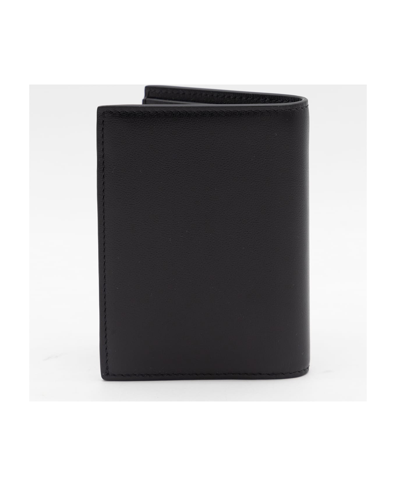 Valentino Garavani Black Leather Card Holder - Black
