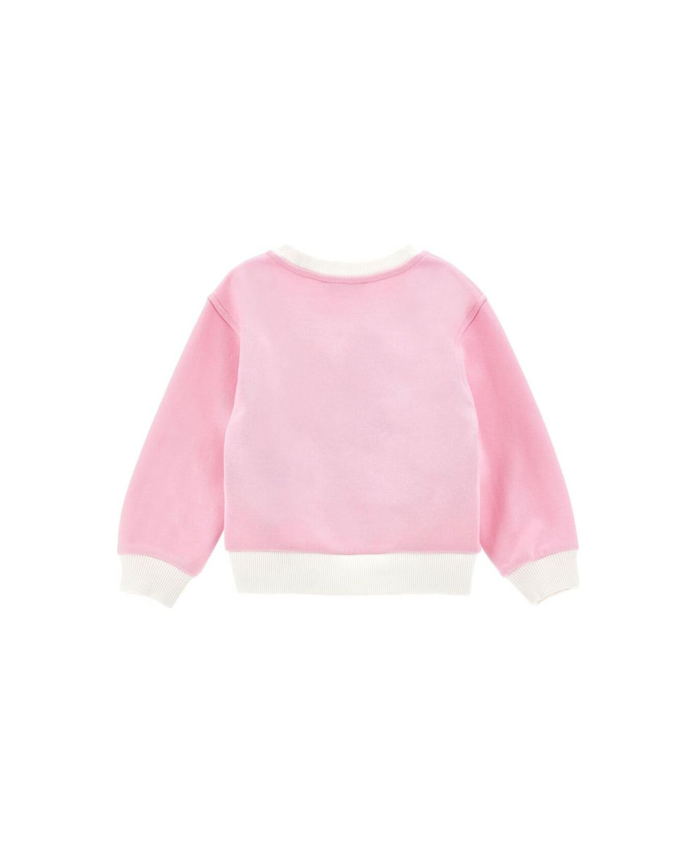 Monnalisa Multicolor Crew Neck Sweatshirt With Front Print In Cotton Girl - Multicolor