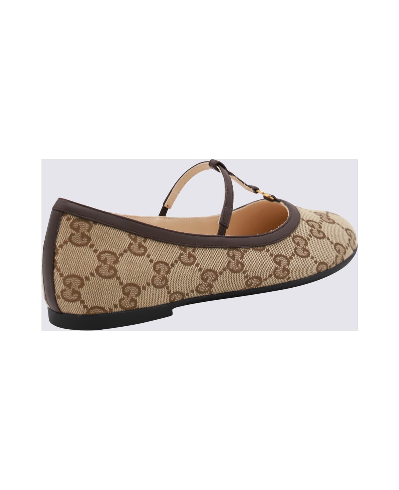 Gucci Ebony Gg Flats - BEI-EBONY/COCOA/COCO