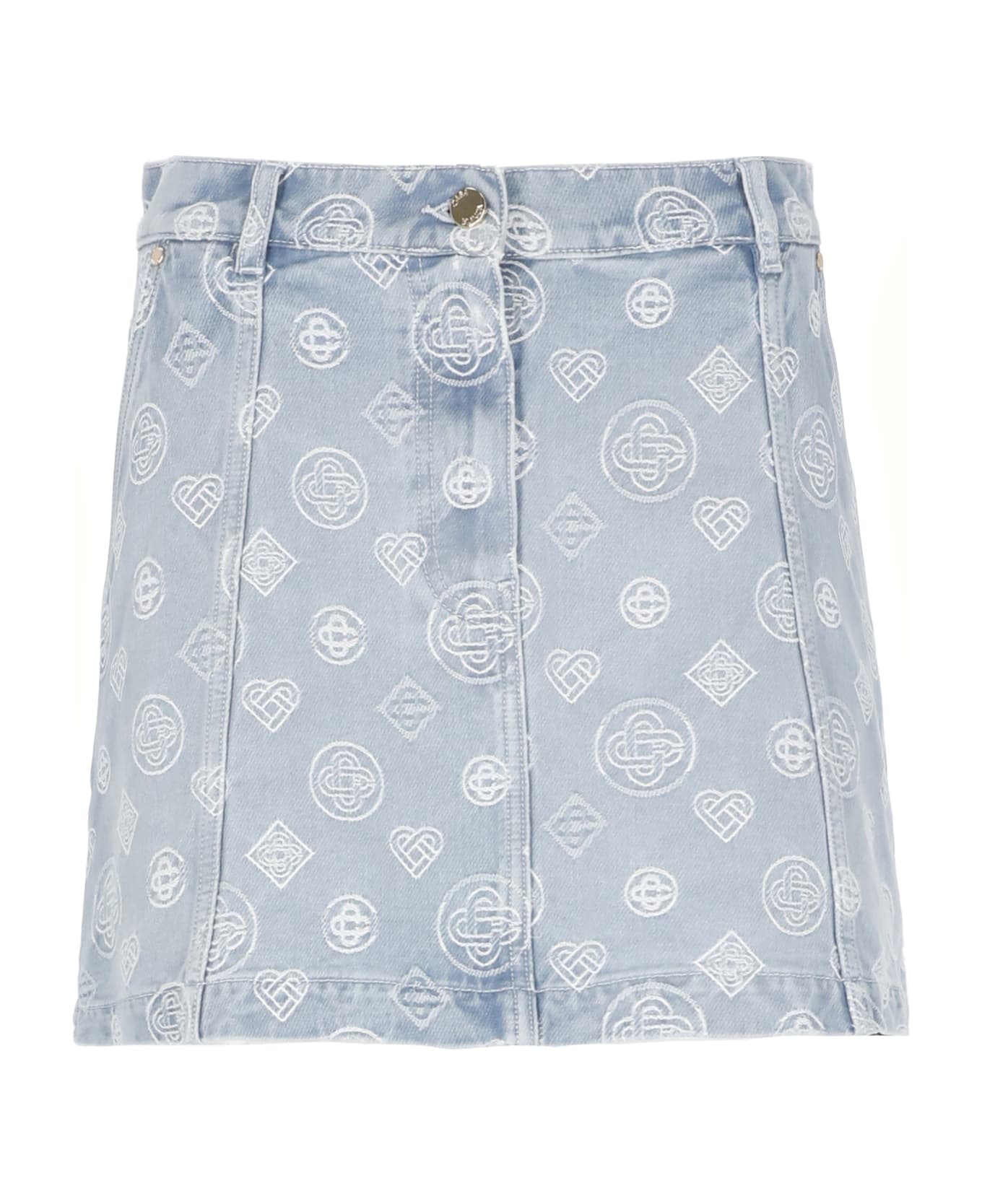 Casablanca Denim Skirt - Light Blue