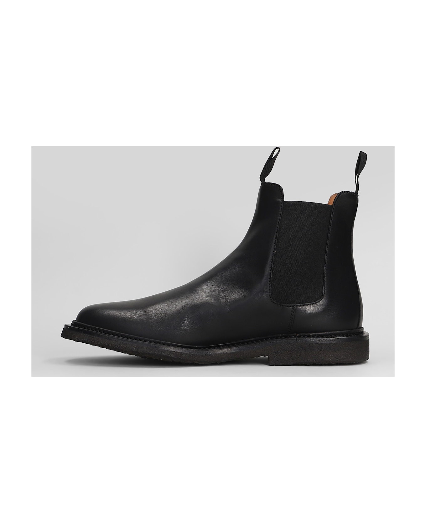 Common Projects Chelsea Ankle Boots In Black Leather - black