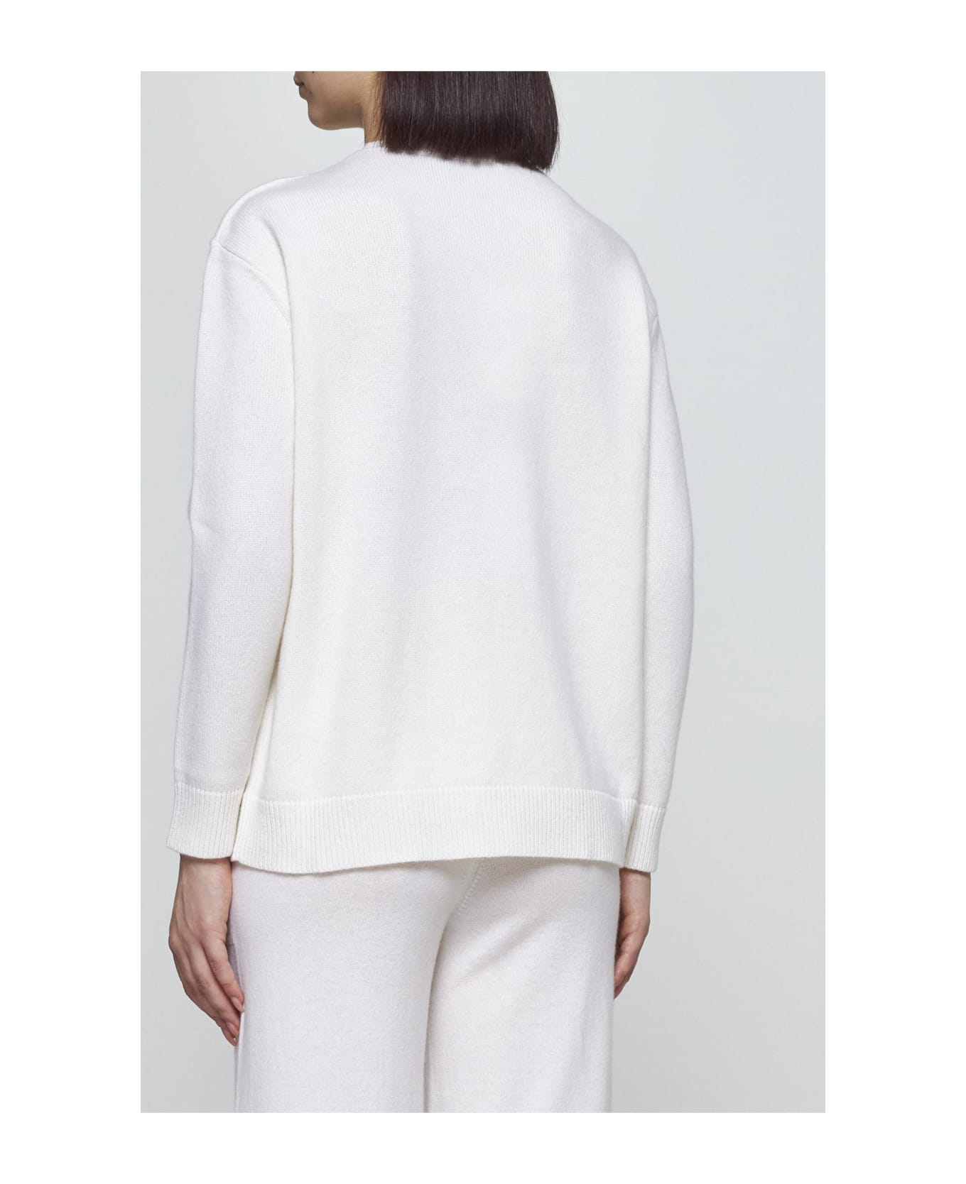 Max Mara Plata Wool And Cashmere Sweater - white