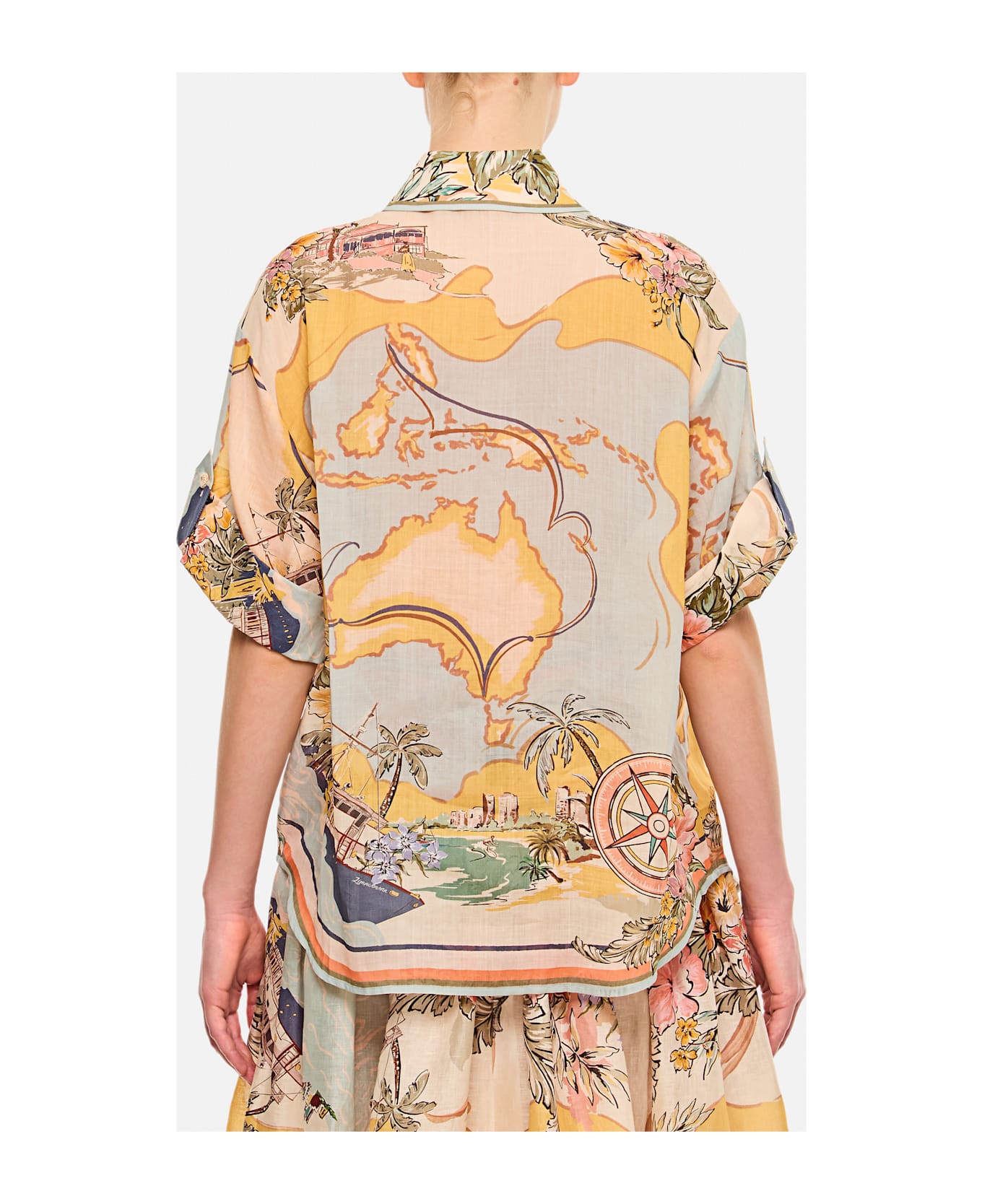 Zimmermann Tallow Relaxed Shirt - MultiColour