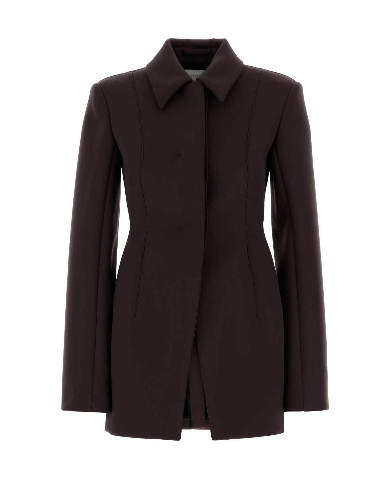 SportMax Aubergine Polyester Blend Bacio1234 Blazer - CAFFE`