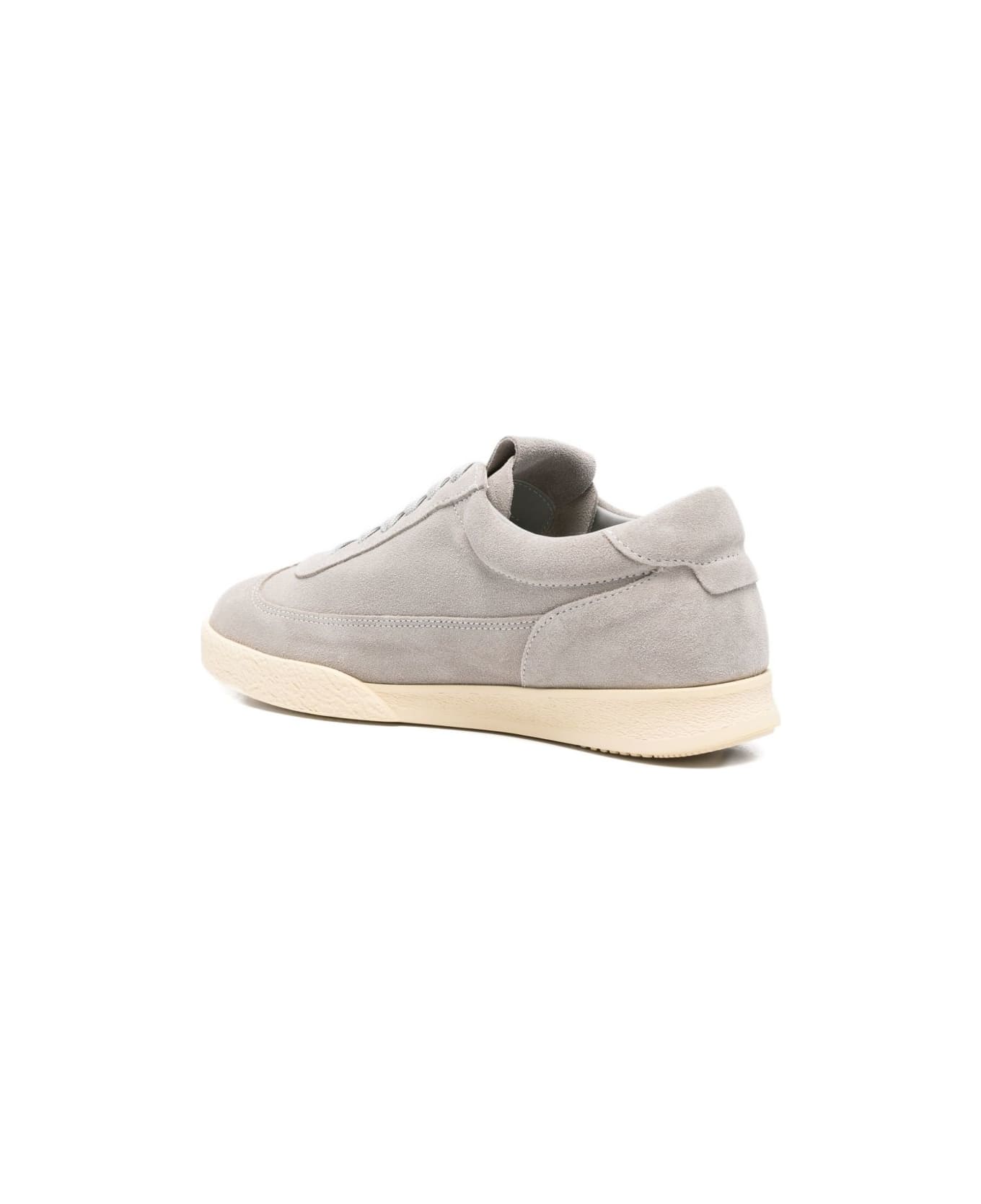 Emporio Armani Suede Leather Sneakers - Grey