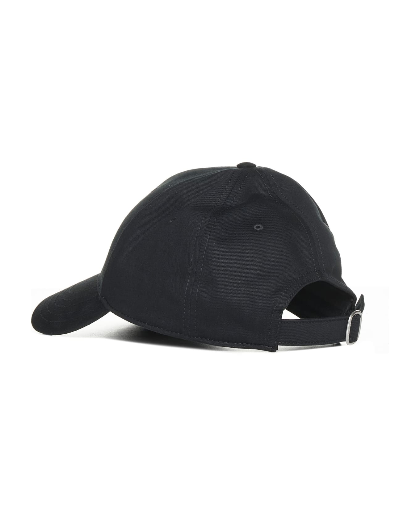 Off-White Baseball Cap With Embroidery - Black white 帽子