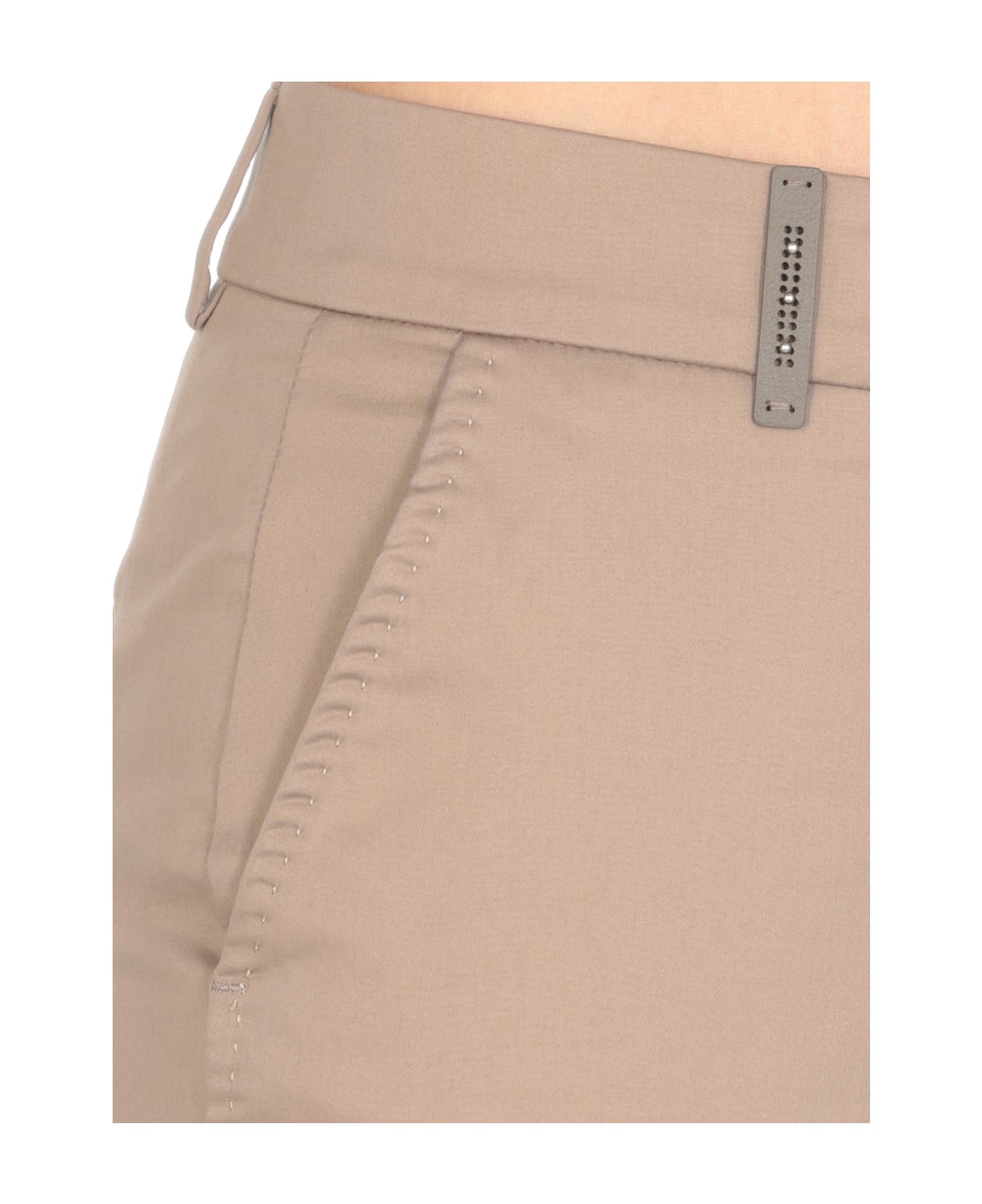 Peserico Cotton Trousers - Brown