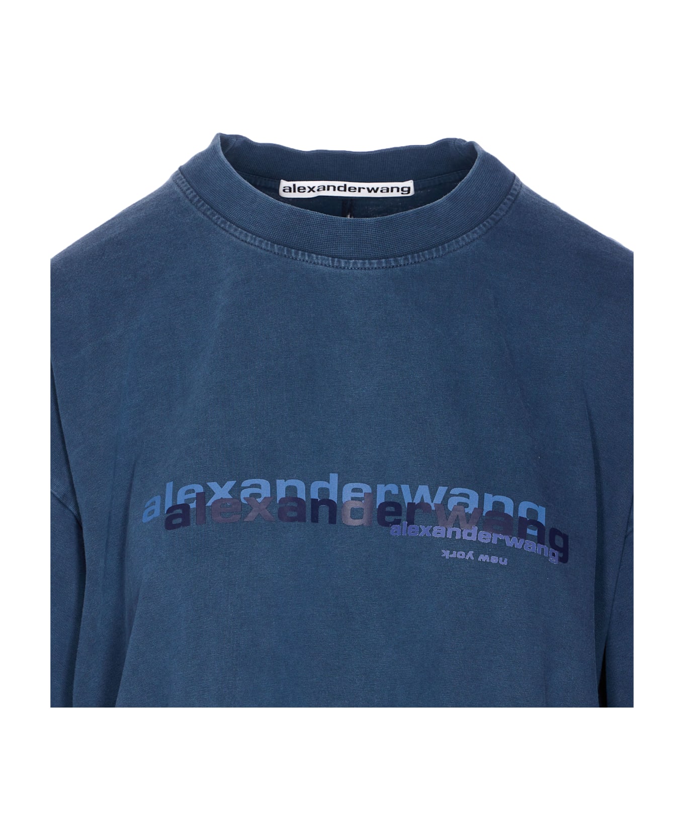 Alexander Wang Oversize Logo T-shirt - Blue
