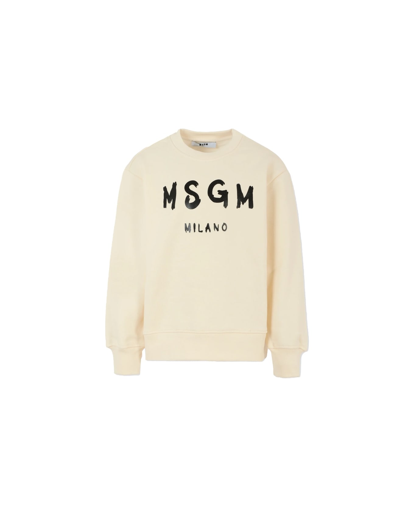 MSGM Sweatshirt With Logo - BLACK