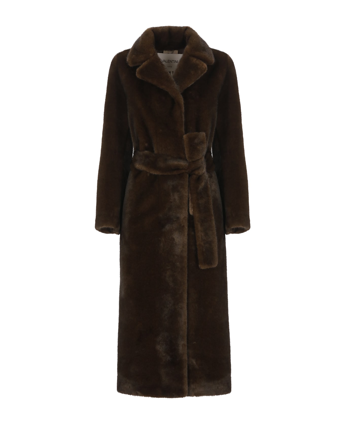 Valentini 1972 Synth Fur Coat - Brown