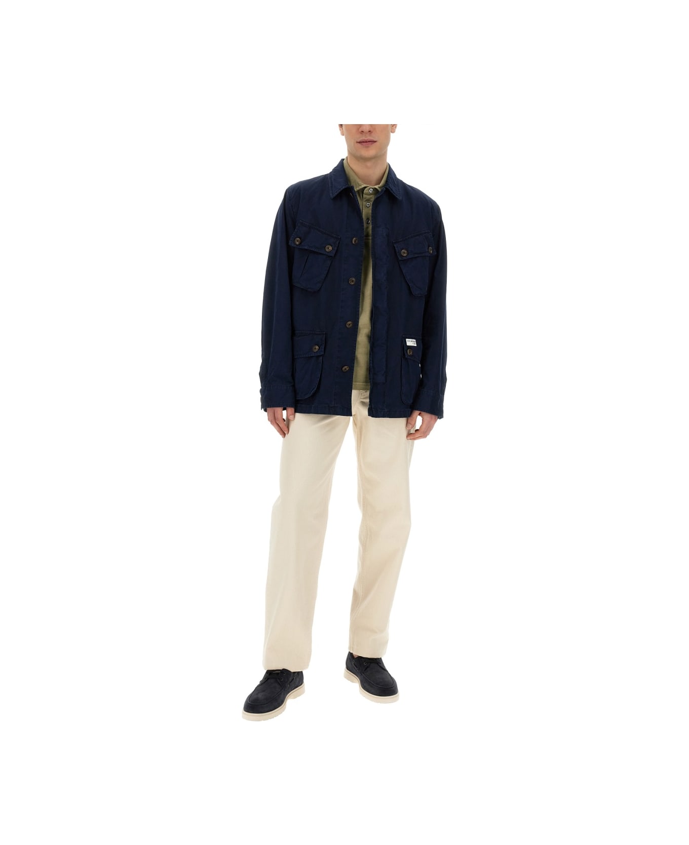 Fay Cotton Jacket Jacket - BLUE