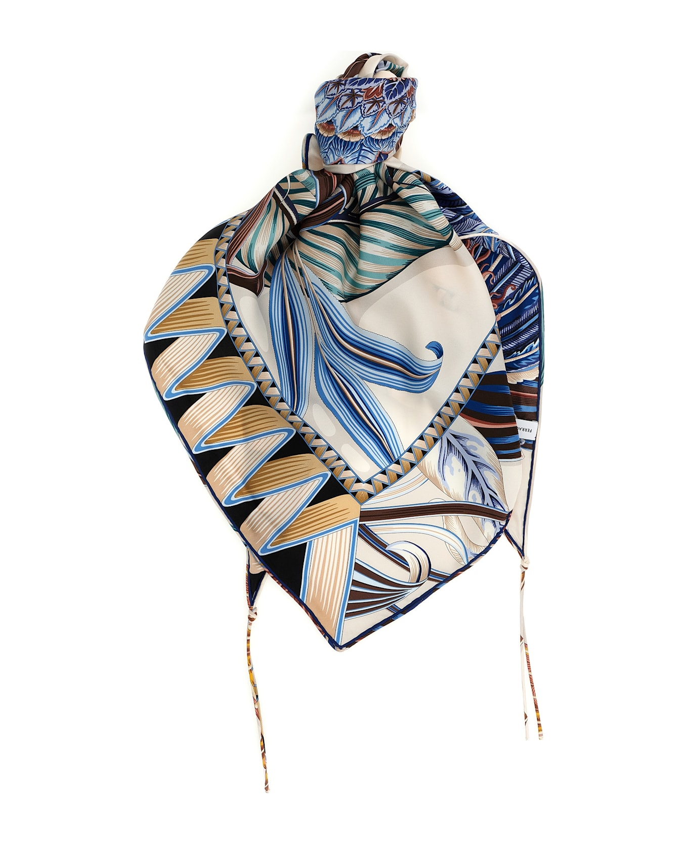 Ferragamo 'giada' Triangle Scarf - Multicolor