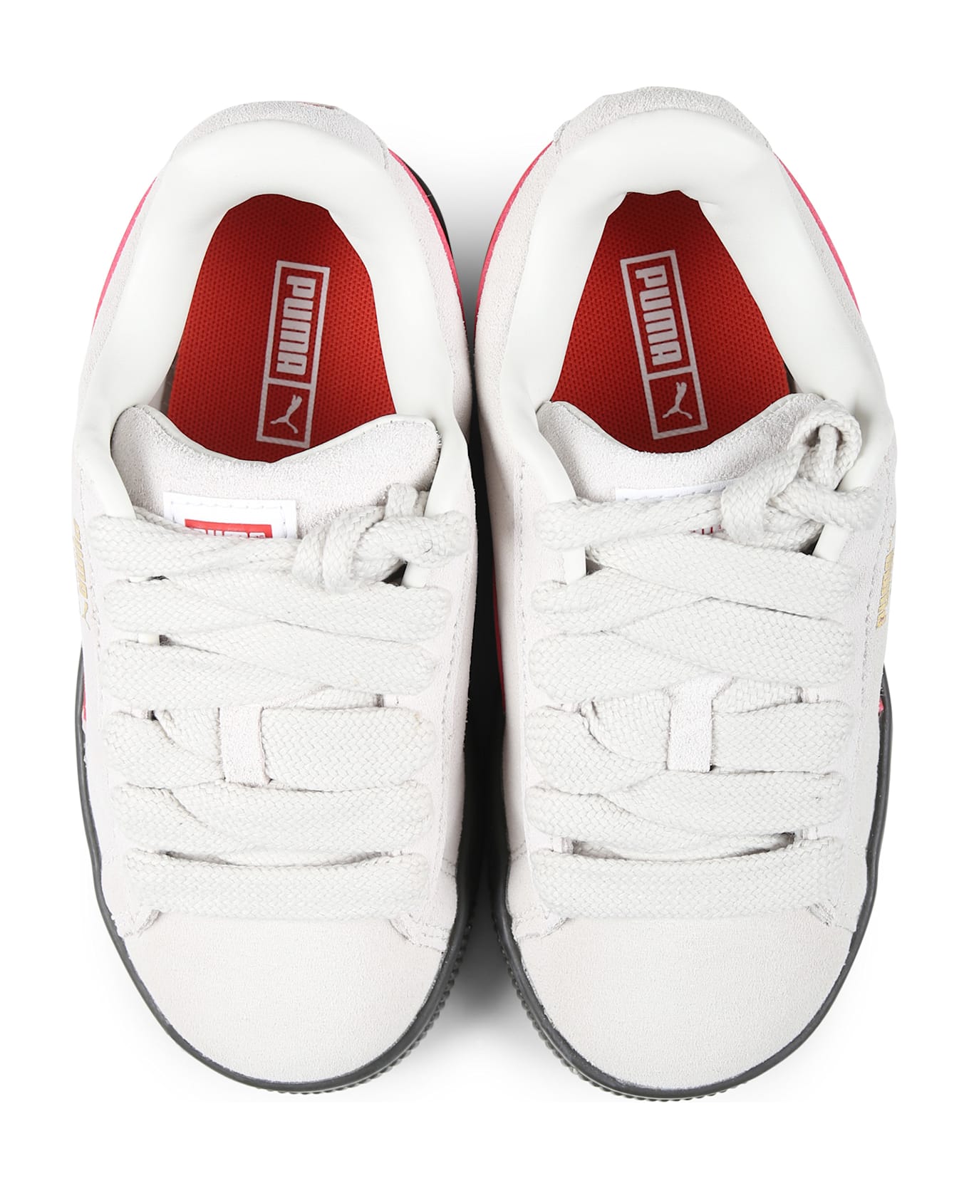Puma Grey Sneakers For Kids - Grey