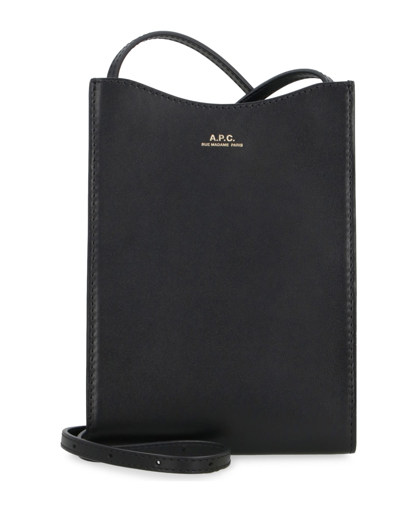 A.P.C. Jamie Leather Crossbody Bag - black