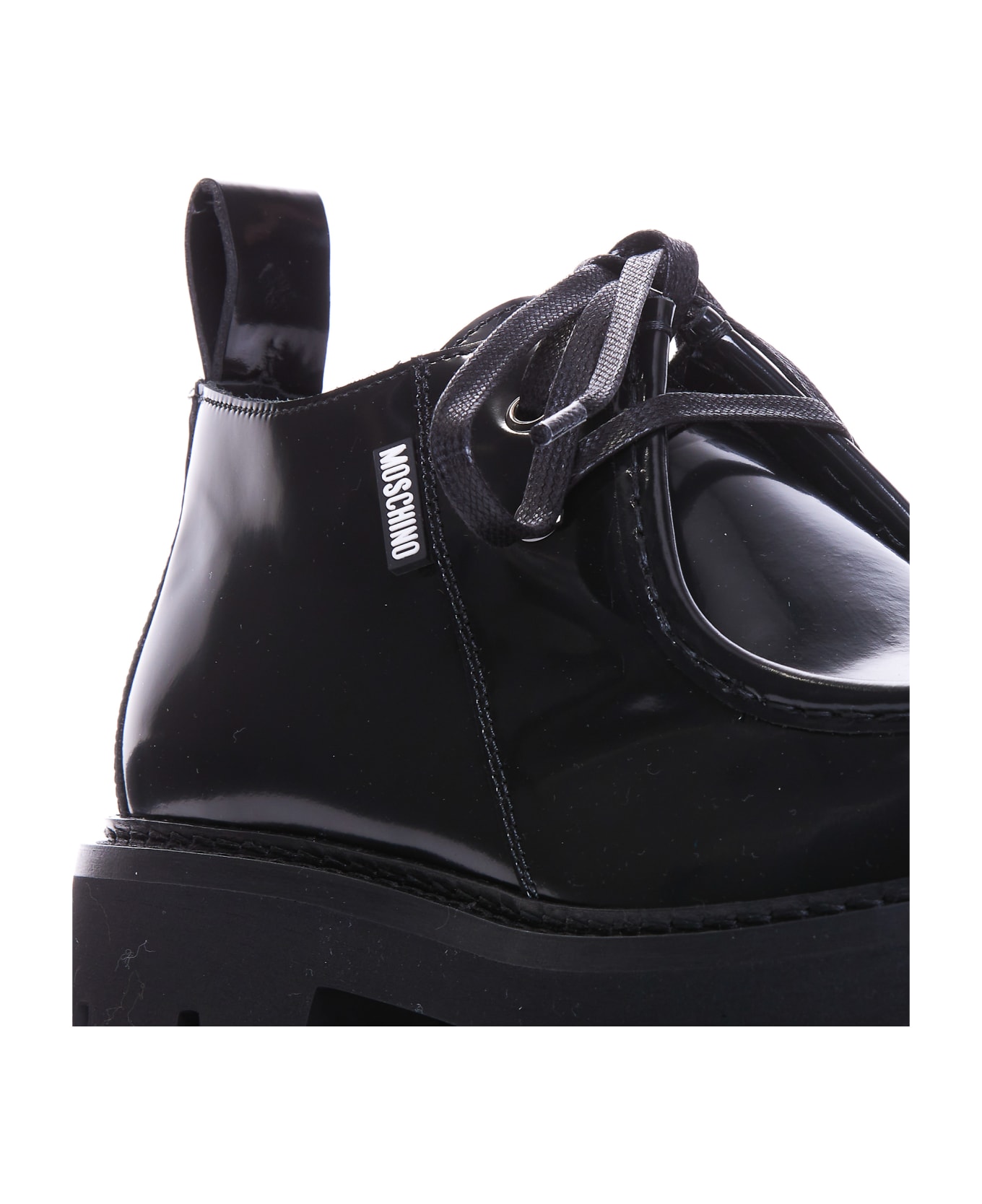 Moschino Lace Up Shoes - Black