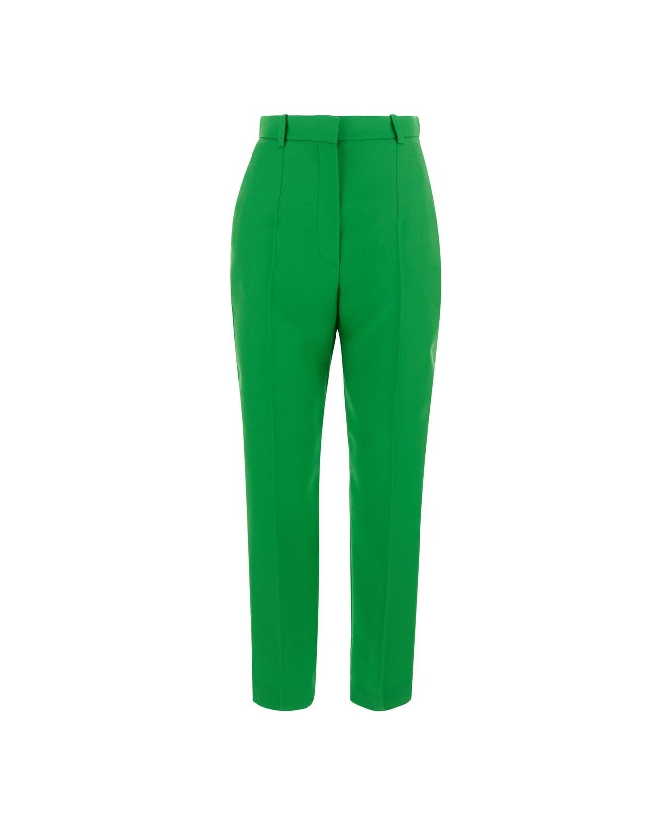 Alexander McQueen Green Wool Tailored Trousers - Green