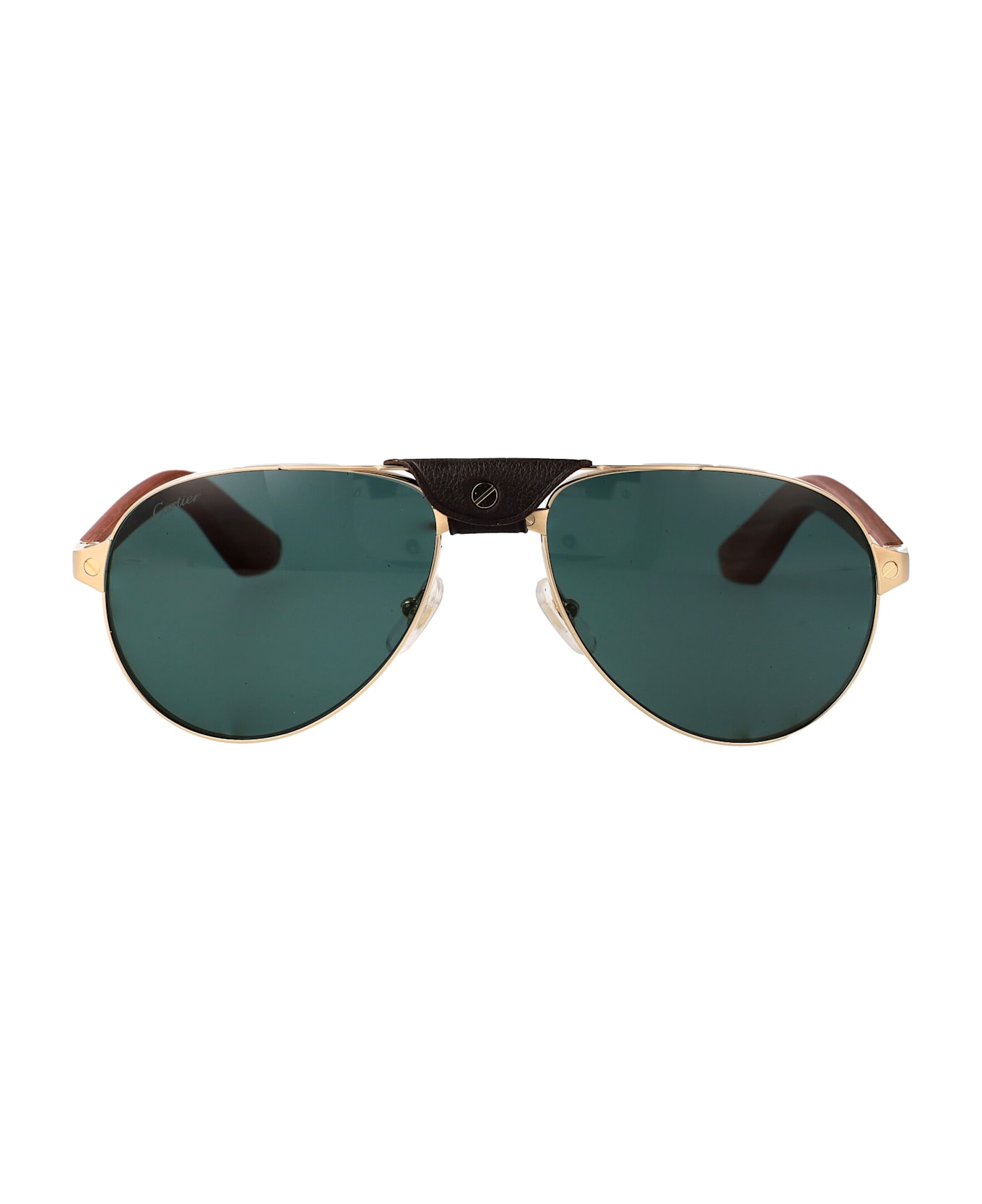 Cartier Eyewear Ct0495s Sunglasses - GOLD BROWN GREEN