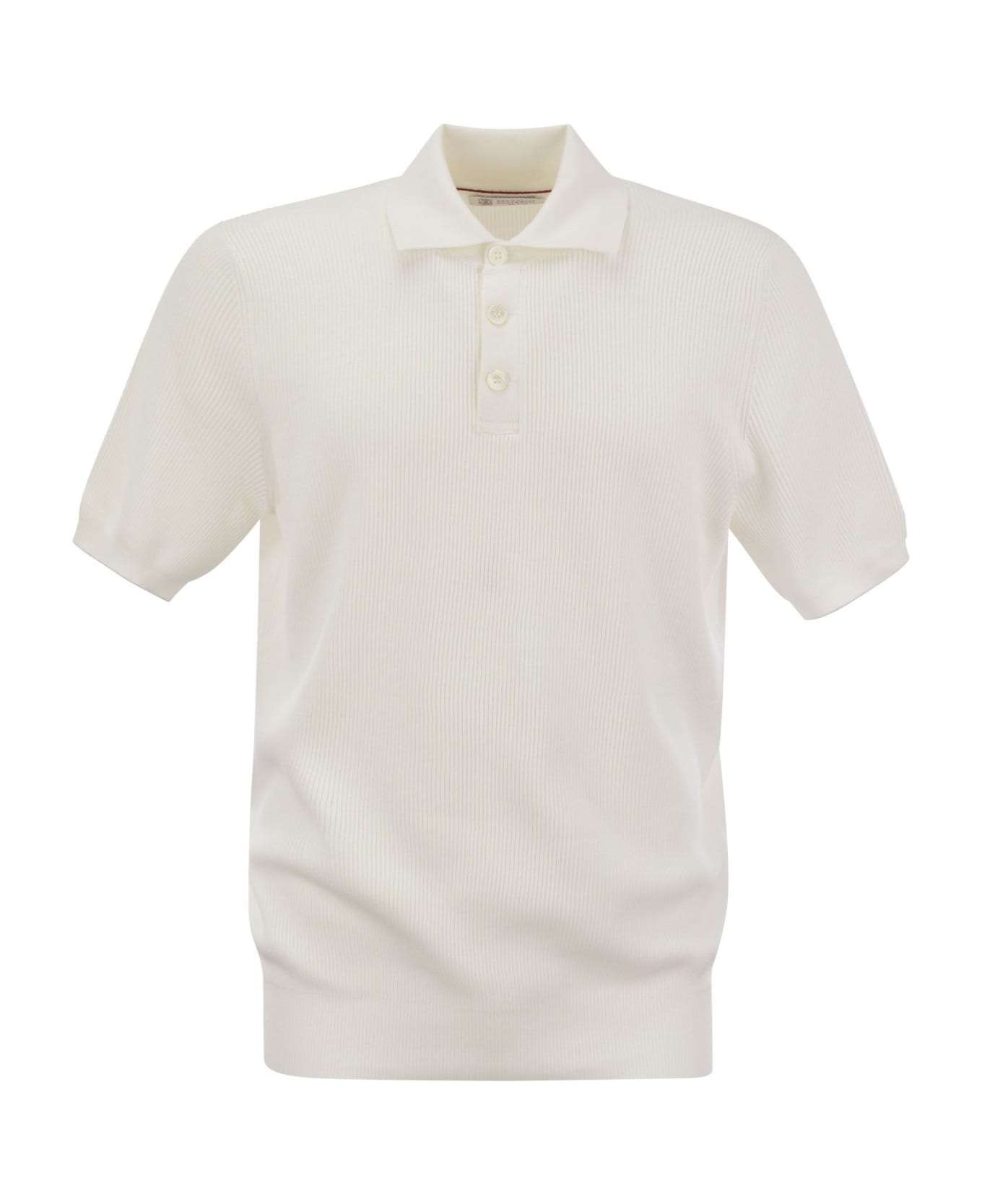 Brunello Cucinelli Cotton Polo-style Jersey - White