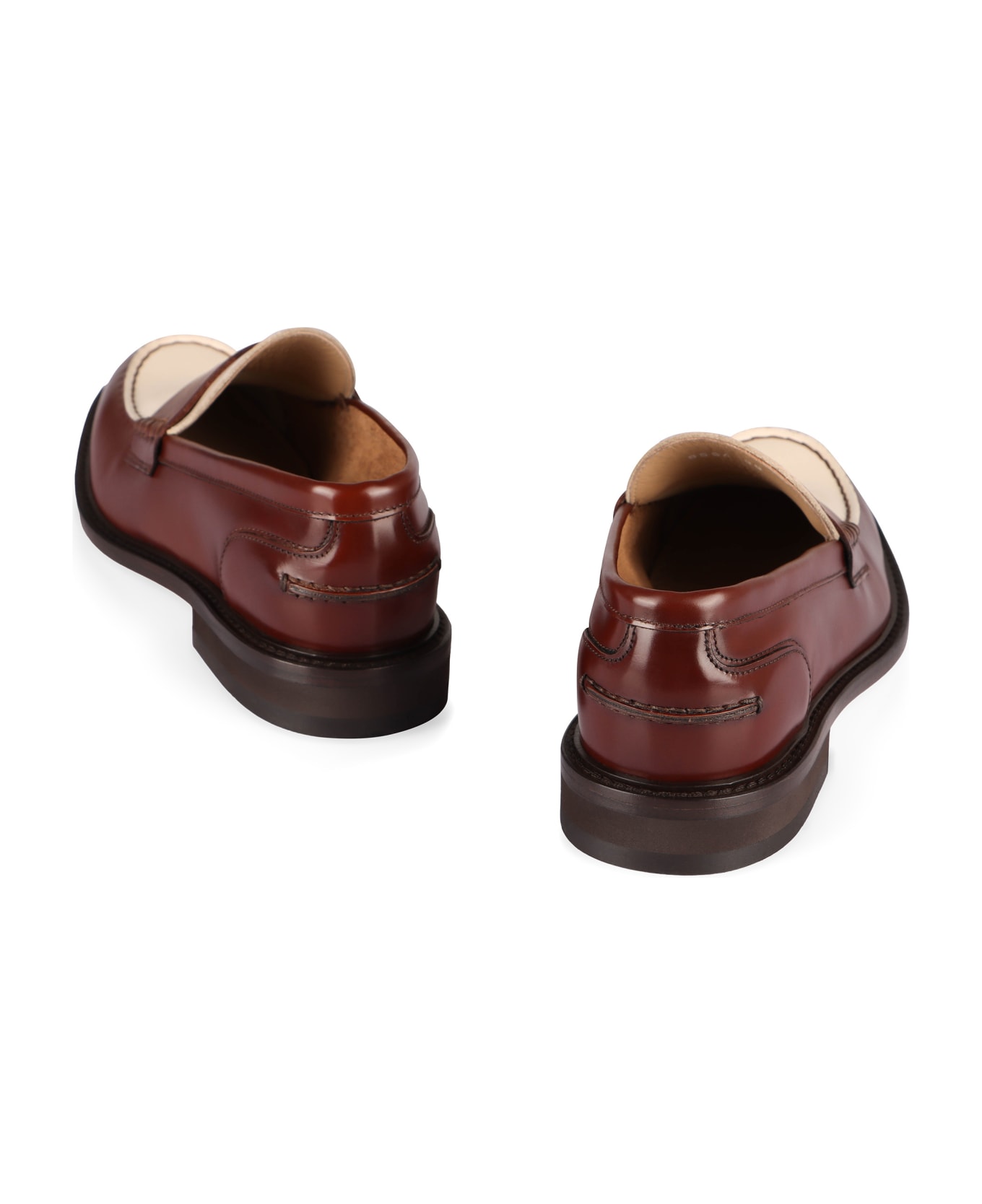 Doucal's Leather Loafers - brown