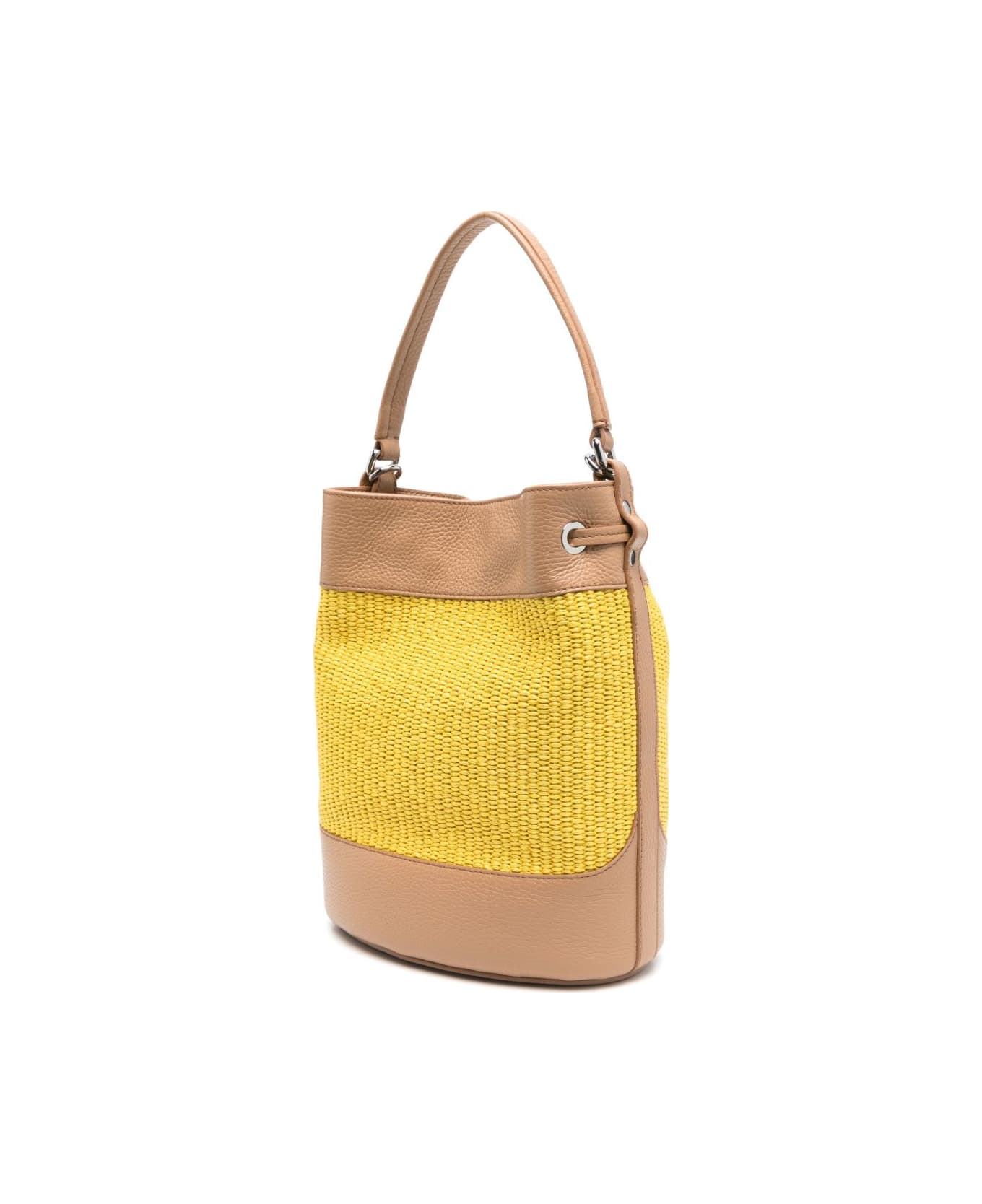 Zanellato Mondà Vimini Small Bucket Bag - Yellow