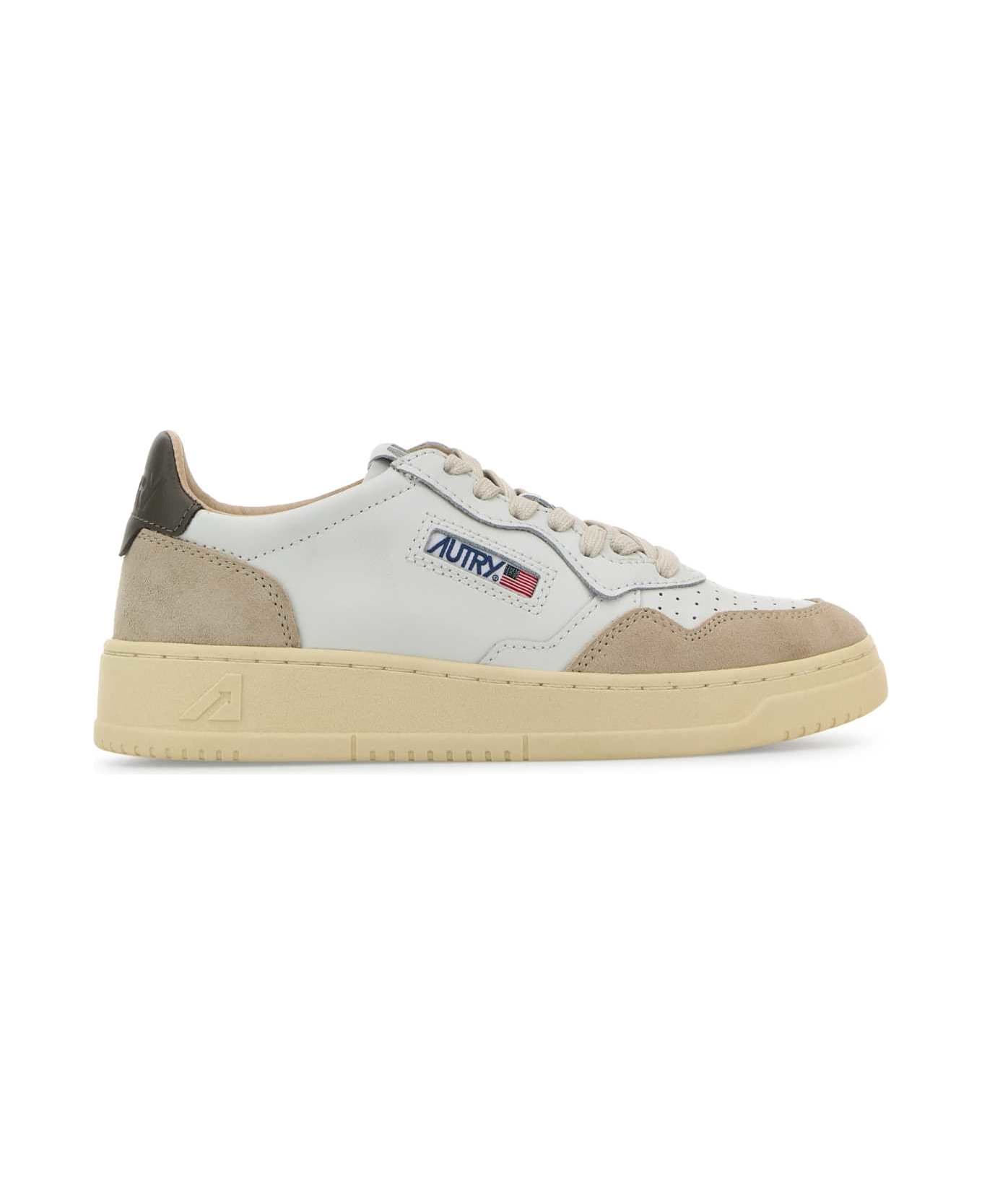 Autry Two-tone Leather And Suede Medalist Sneakers - LS01