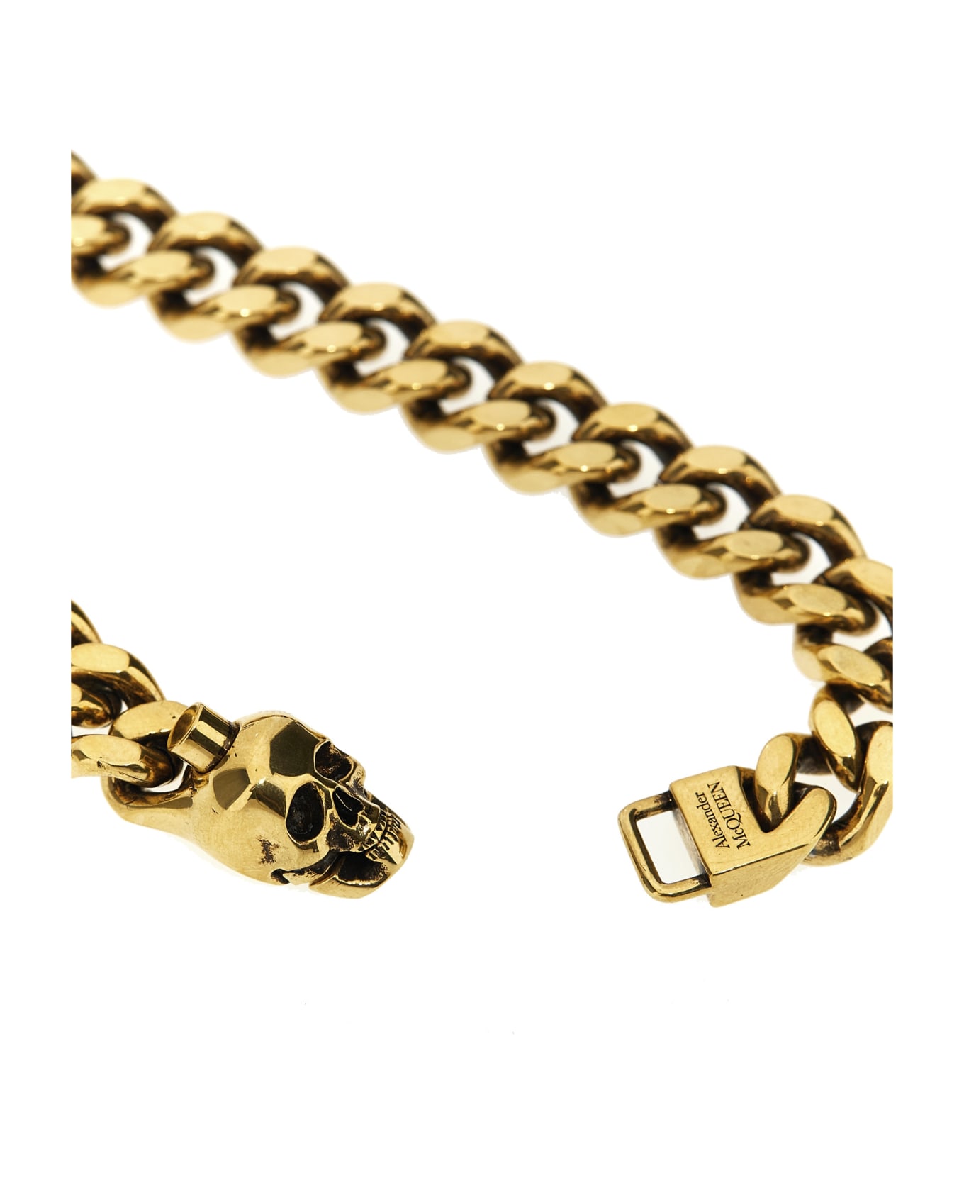 Alexander McQueen Skull Chain Bracelet - Oro
