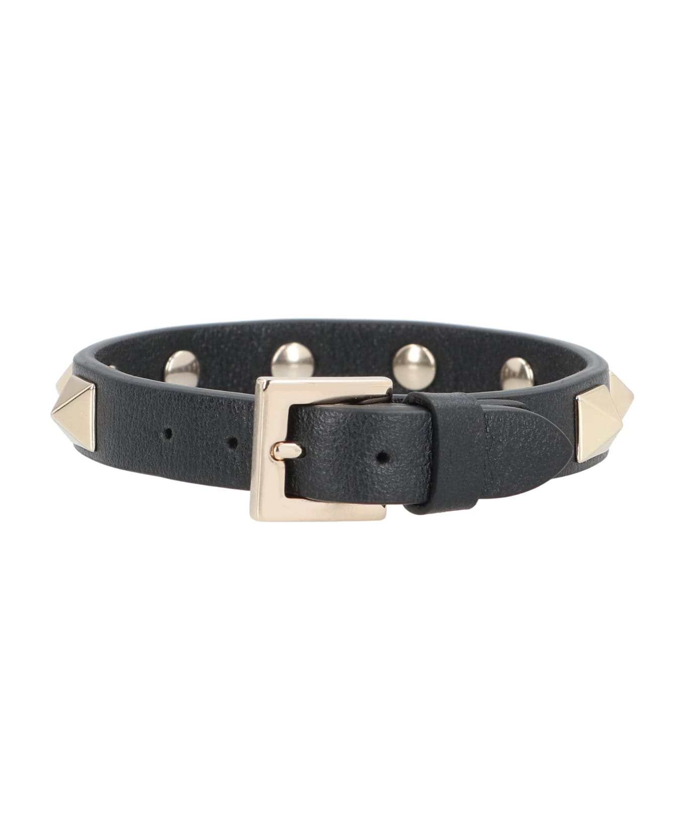 Valentino Garavani - Rockstud Leather Bracelet - black