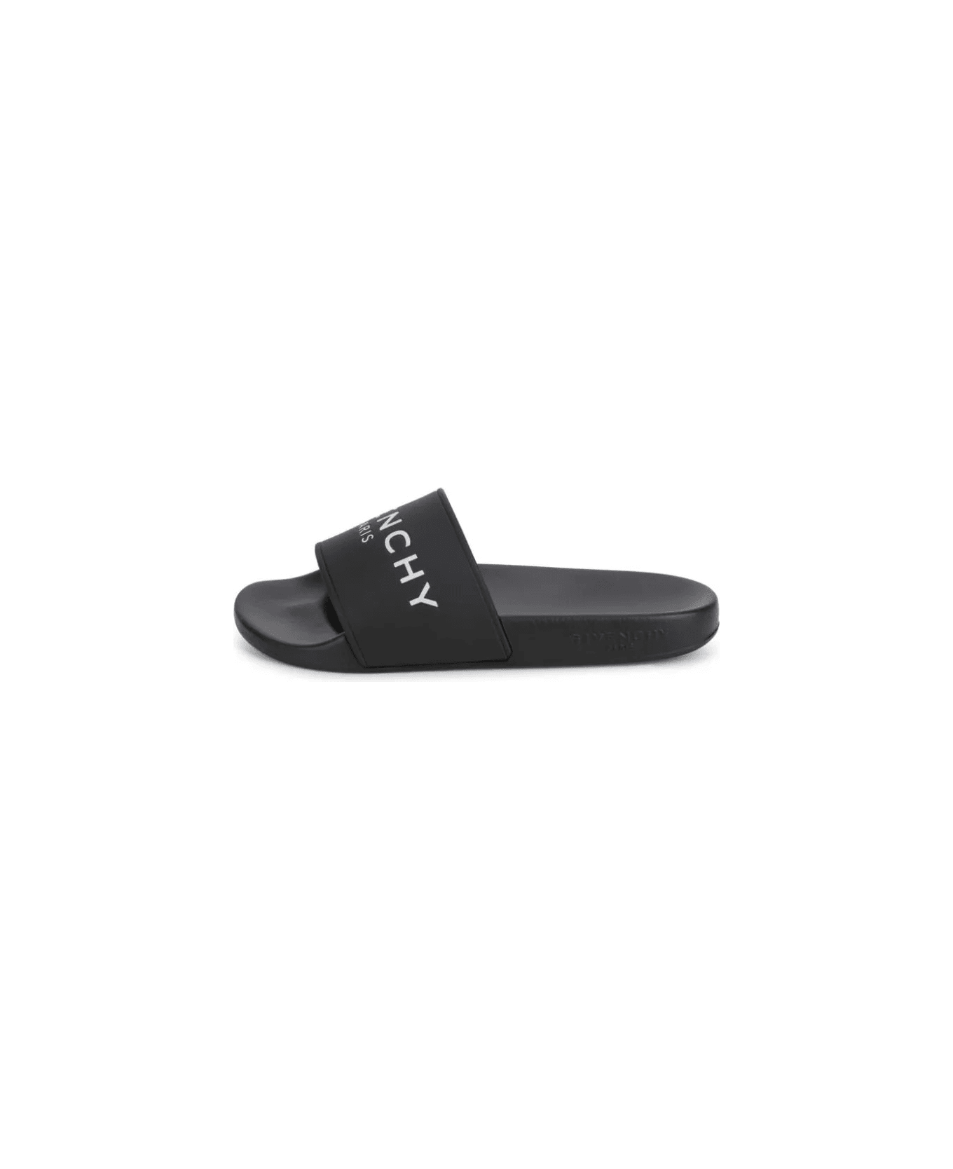 Givenchy Slippers In Black Rubber - Black