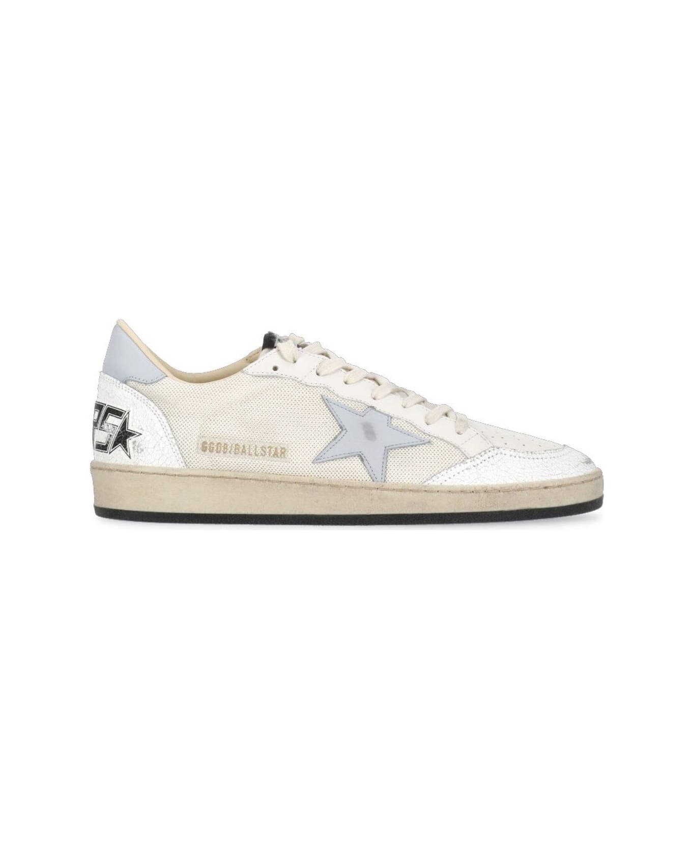 Golden Goose Star Patch Lace-up Sneakers - White